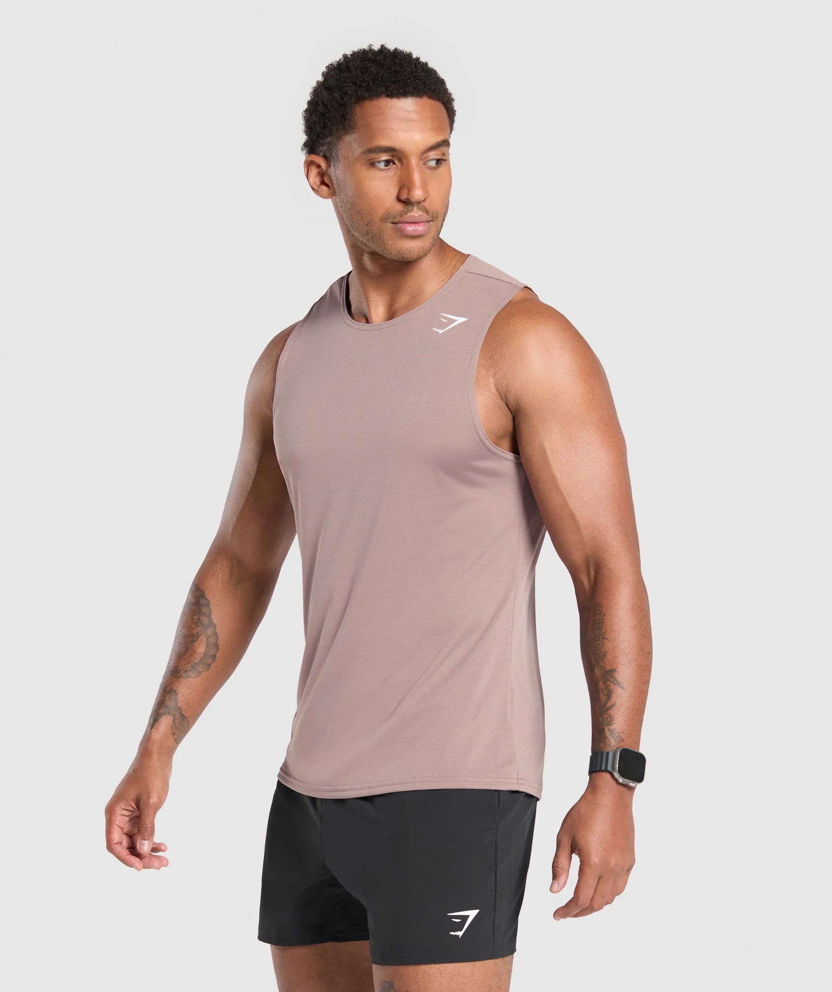 Gymshark Arrival Tank - Powder Mauve - Image 3