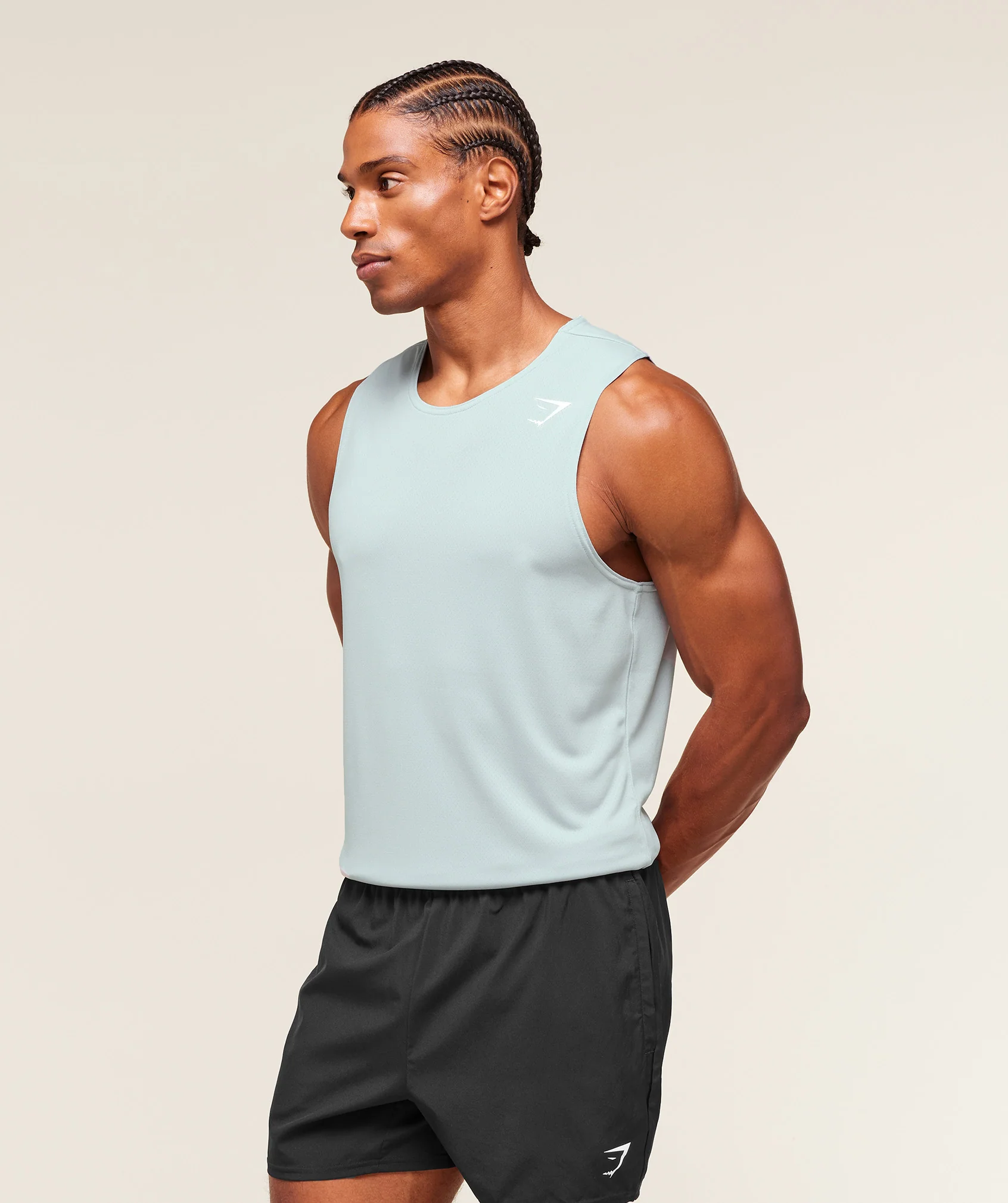 Gymshark Arrival Tank - Smoke Blue - Image 2