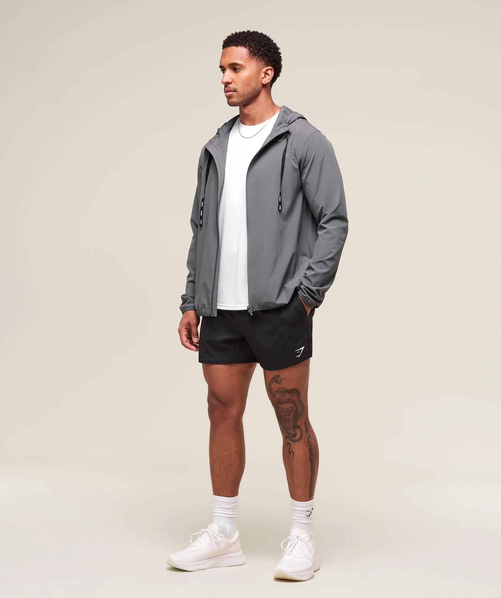 Gymshark Arrival Track Jacket - Silhouette Grey - Image 3