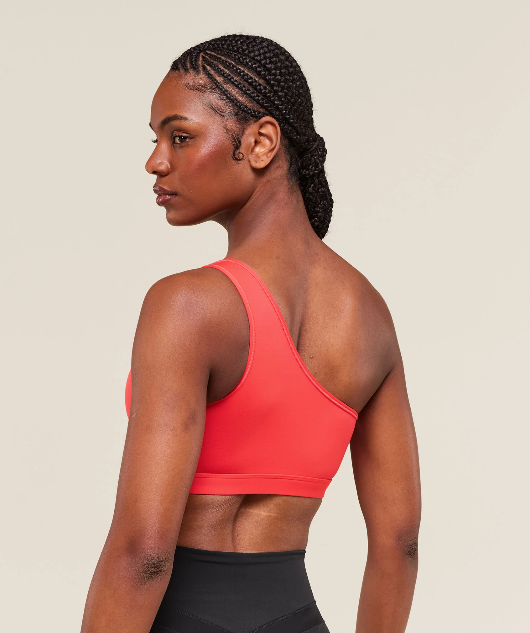 Gymshark Asymmetric Sports Bra - Coral Red - Image 2