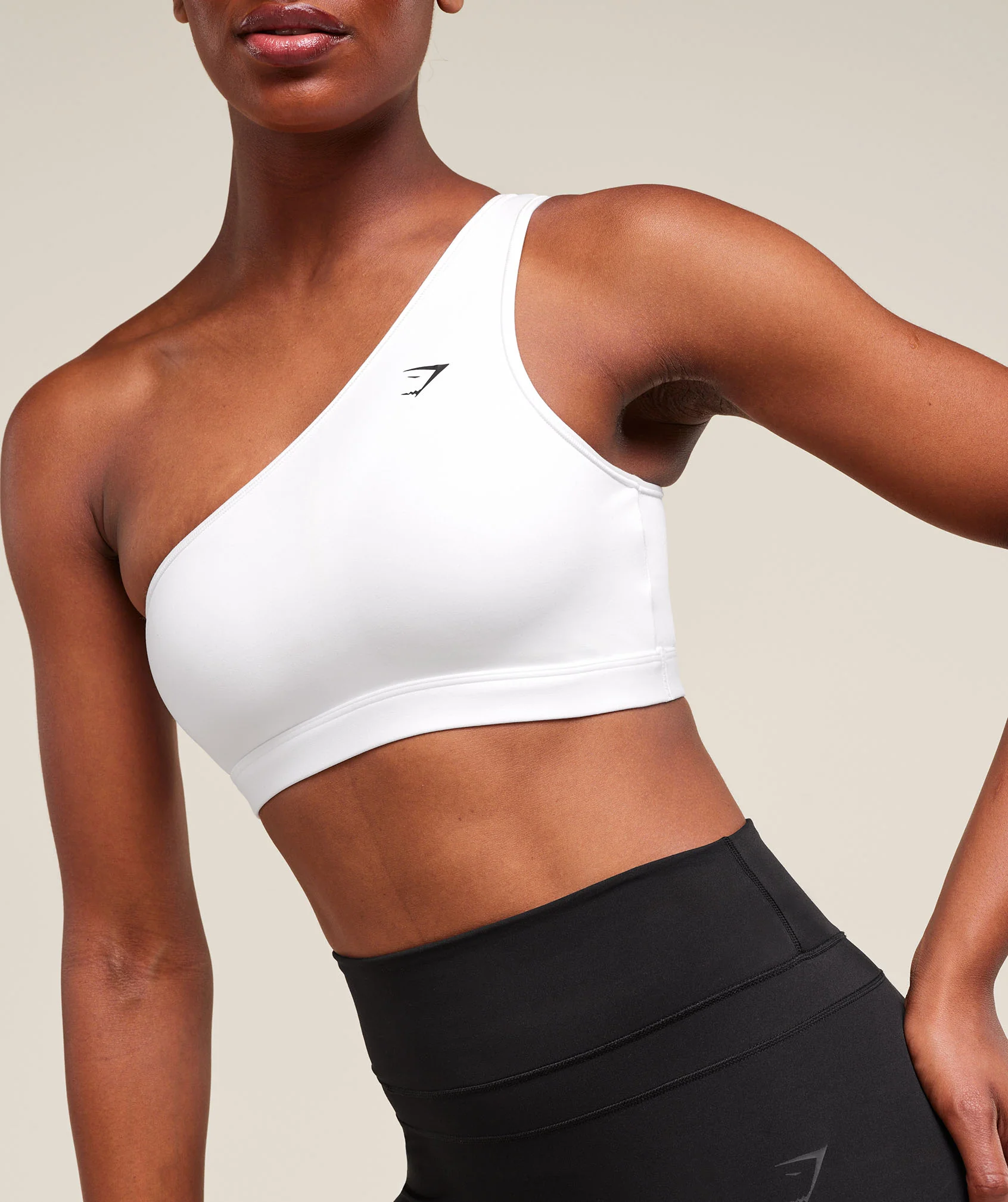 Gymshark Asymmetric Sports Bra - White - Image 4