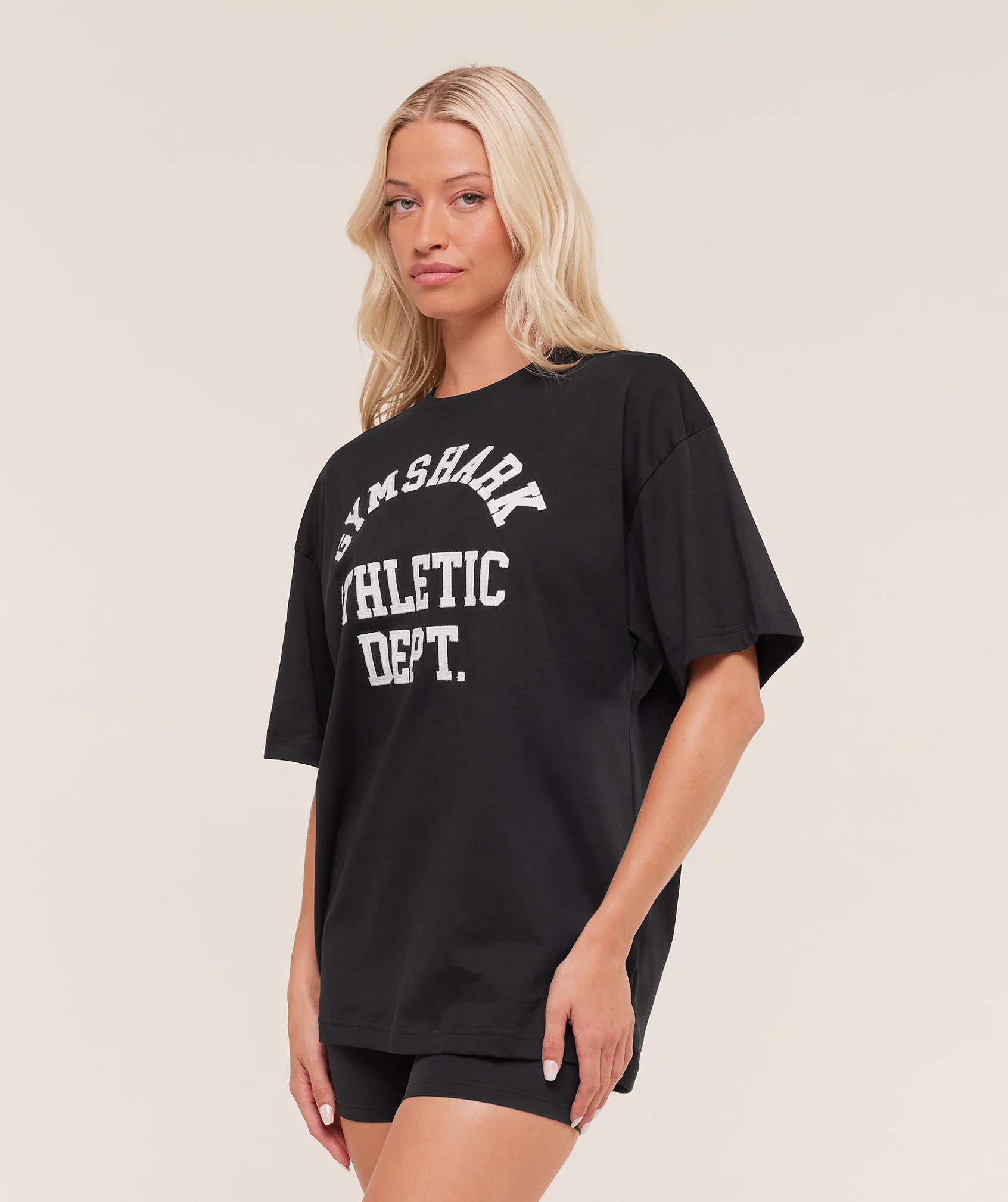 Gymshark Athletic Department Oversized Graphic T-Shirt - Black - Image 3