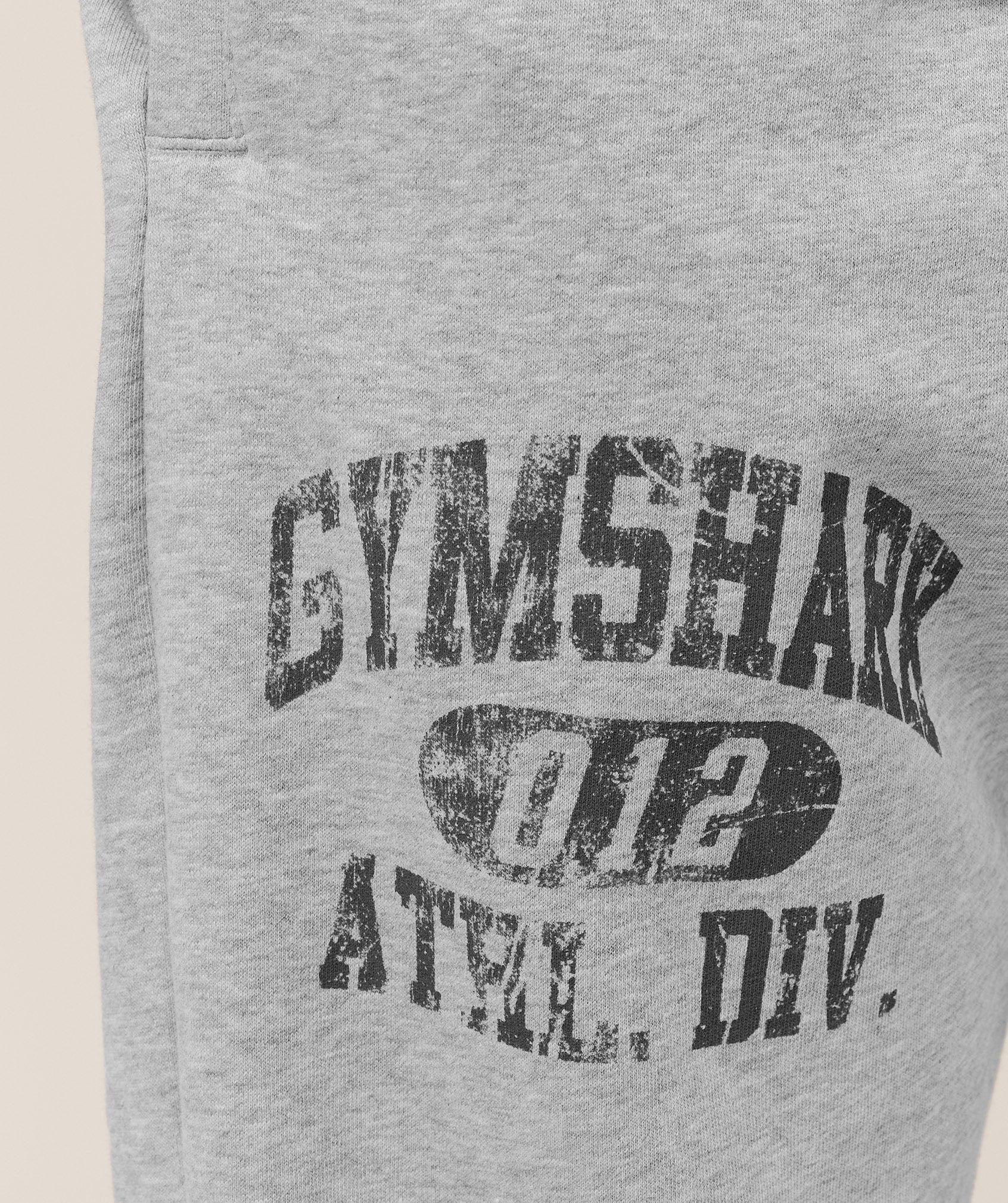 Gymshark Athletic Division Graphic Joggers - Light Grey Core Marl - Image 5
