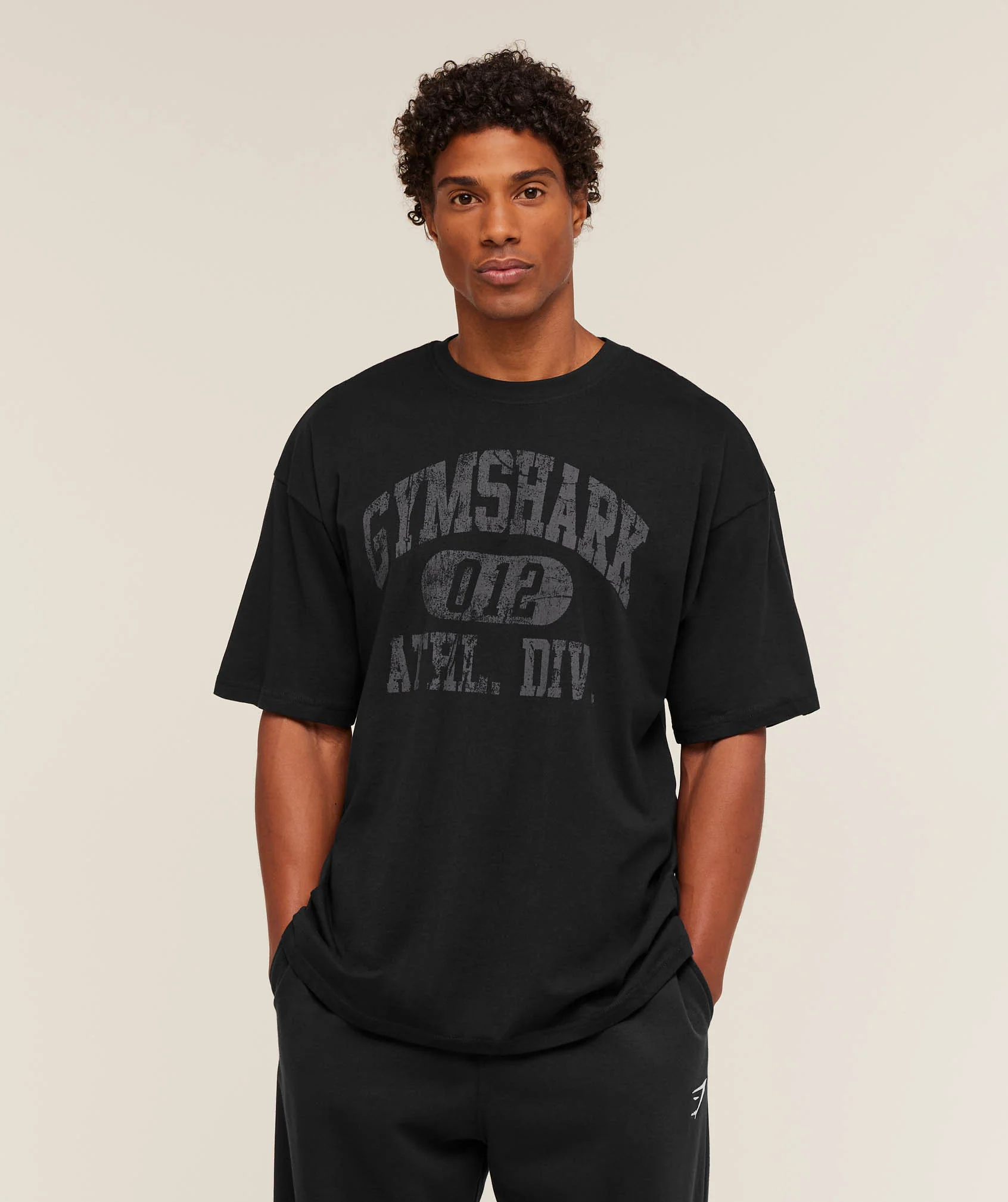 Gymshark Athletic Division Graphic T-Shirt - GS Black - Image 7