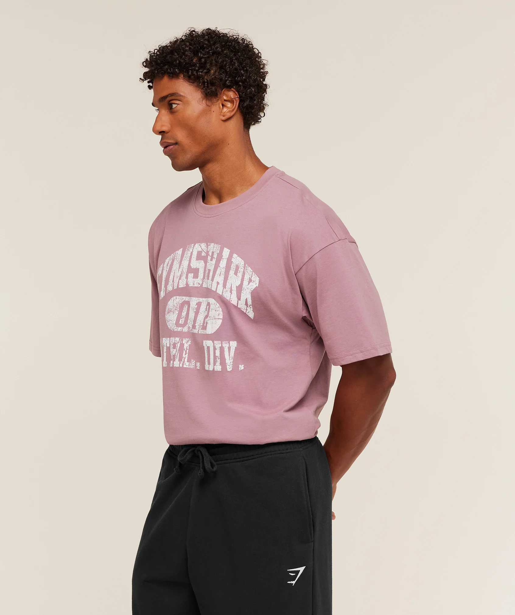 Gymshark Athletic Division Graphic T-Shirt - Calm Pink - Image 3