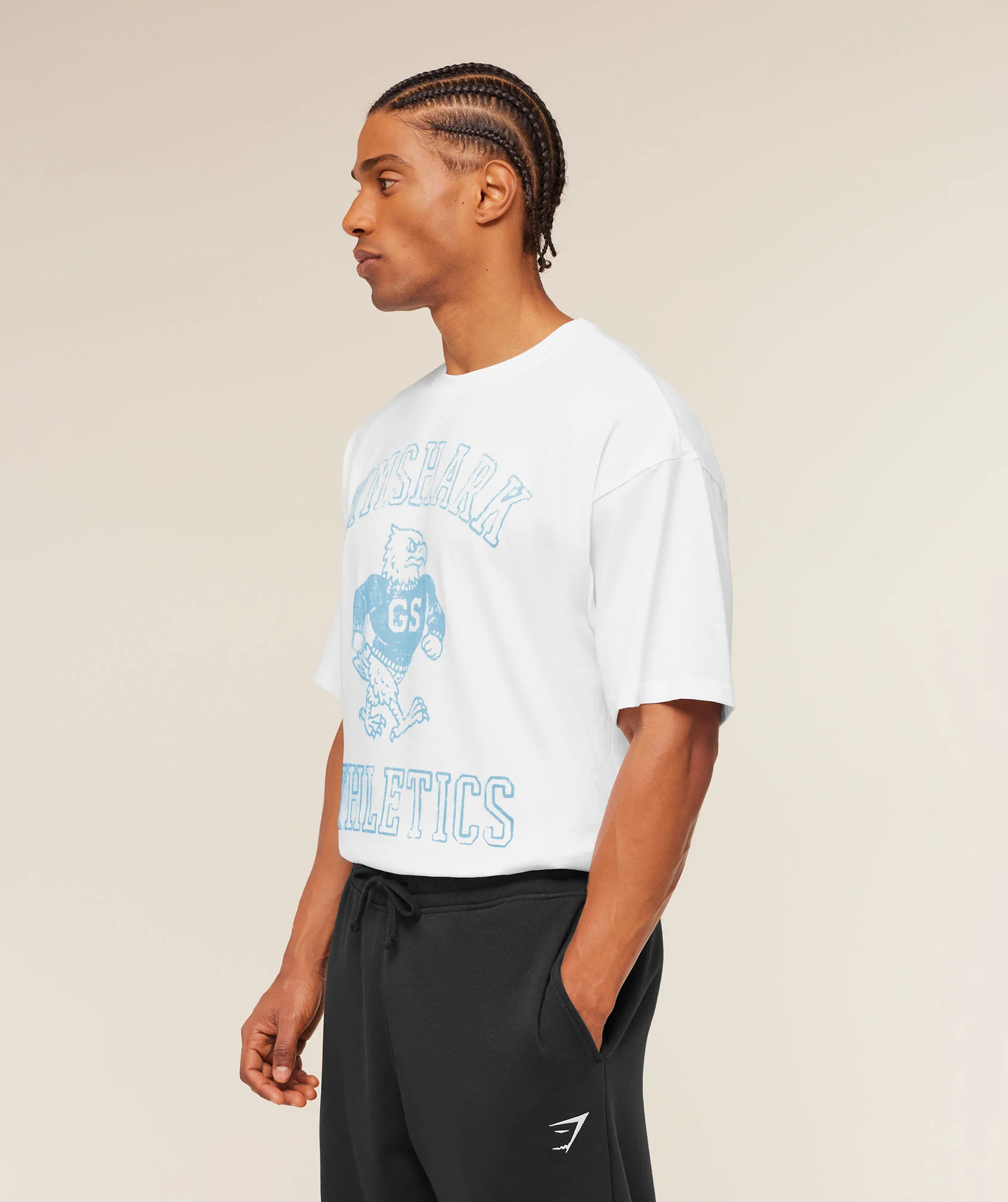 Gymshark Athletics T-Shirt - White - Image 3
