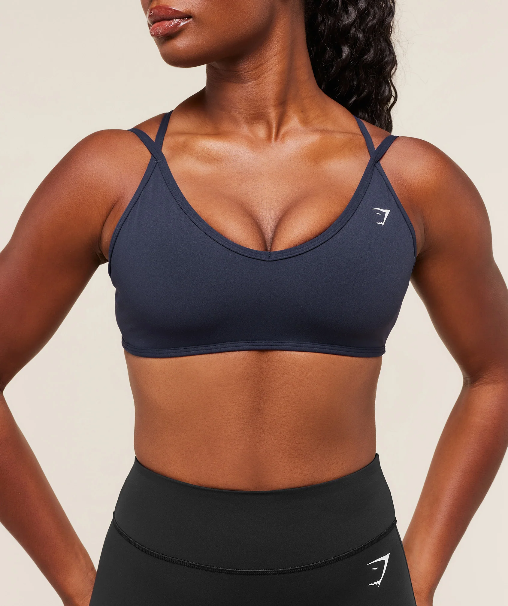 Gymshark Back Gains Sports Bra - Heavy Blue - Image 5