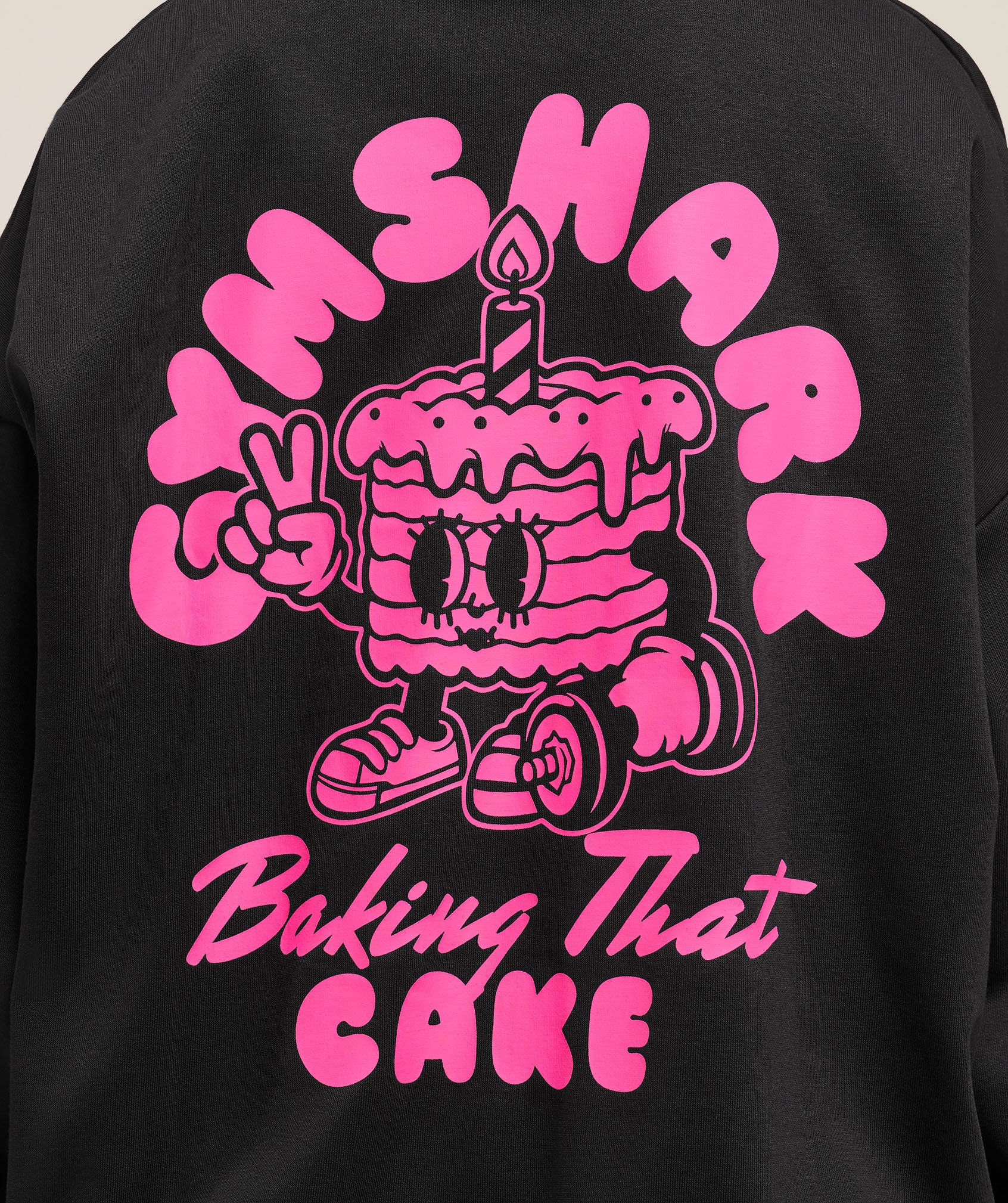 Gymshark Baking That Cake Graphic Sweatshirt - GS Black - Image 4
