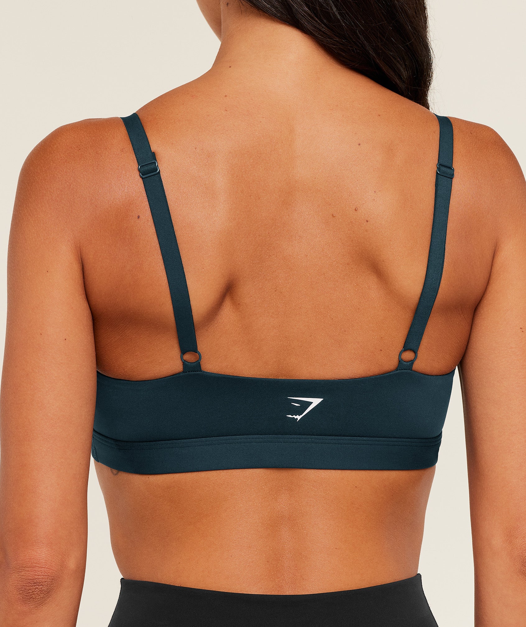 Gymshark Balcony Peekaboo Sports Bra - Deep Petrol Blue - Image 5