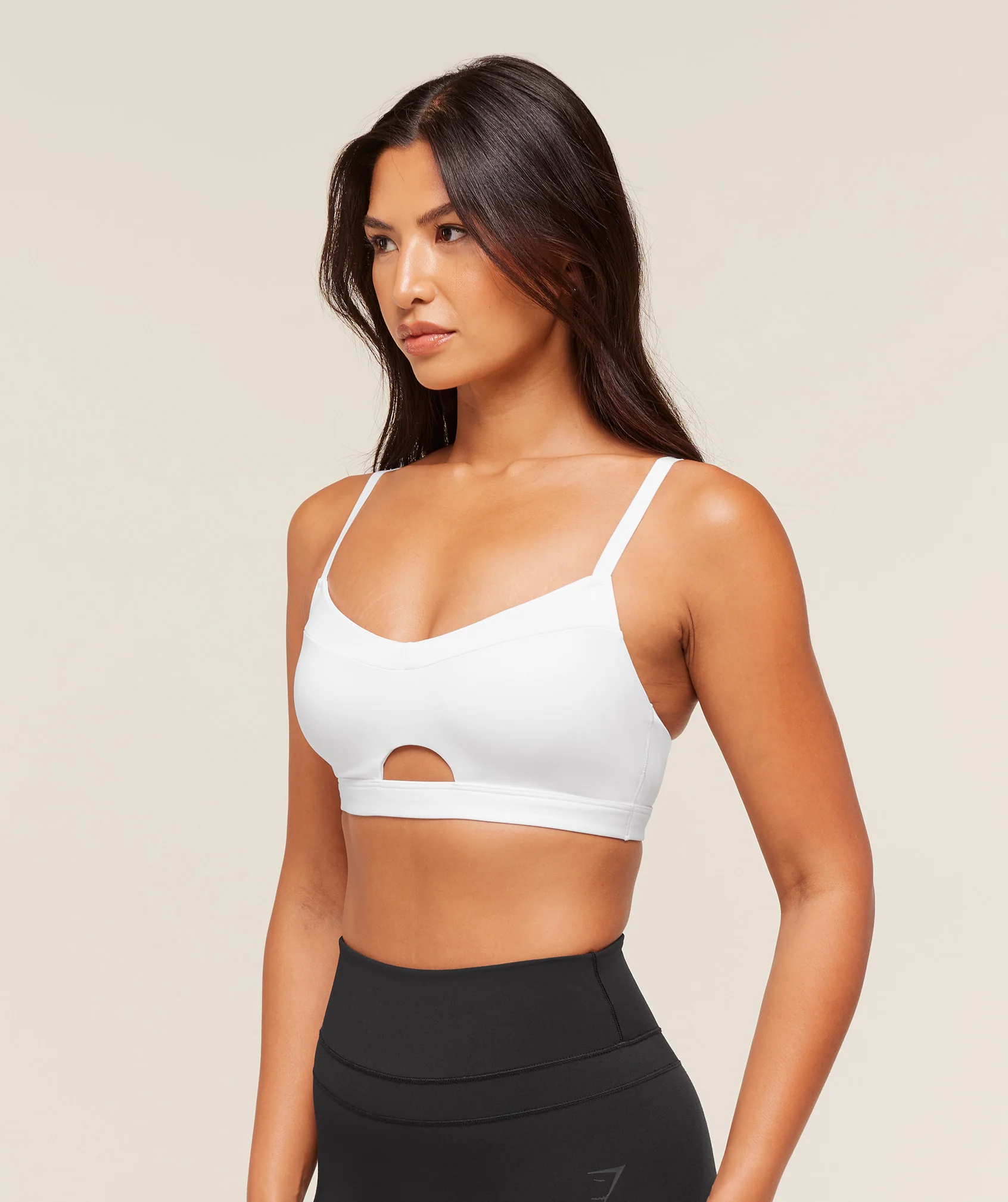Gymshark Balcony Peekaboo Sports Bra - White - Image 3