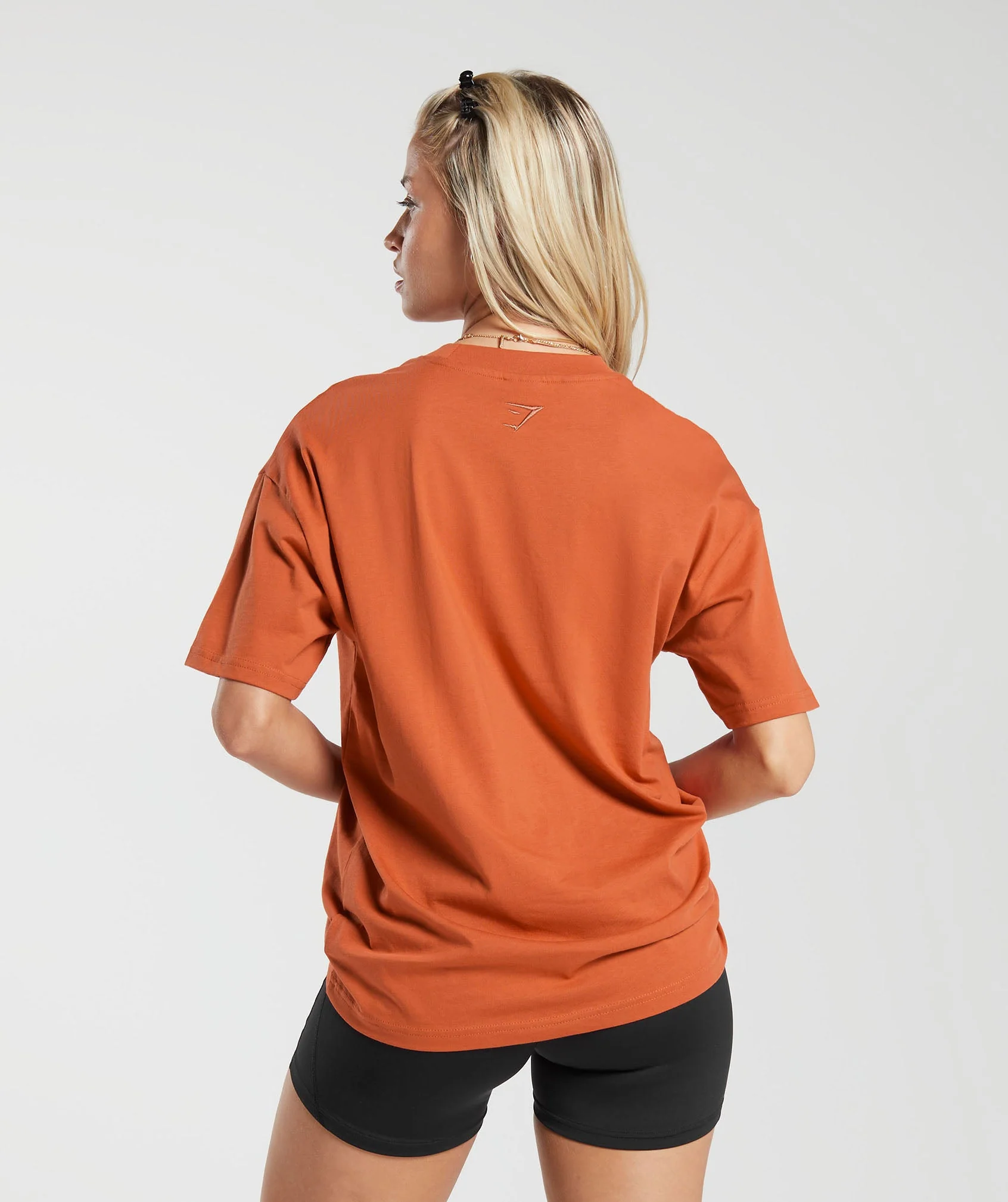 Gymshark Block Oversized T-Shirt - Rust Orange - Image 2