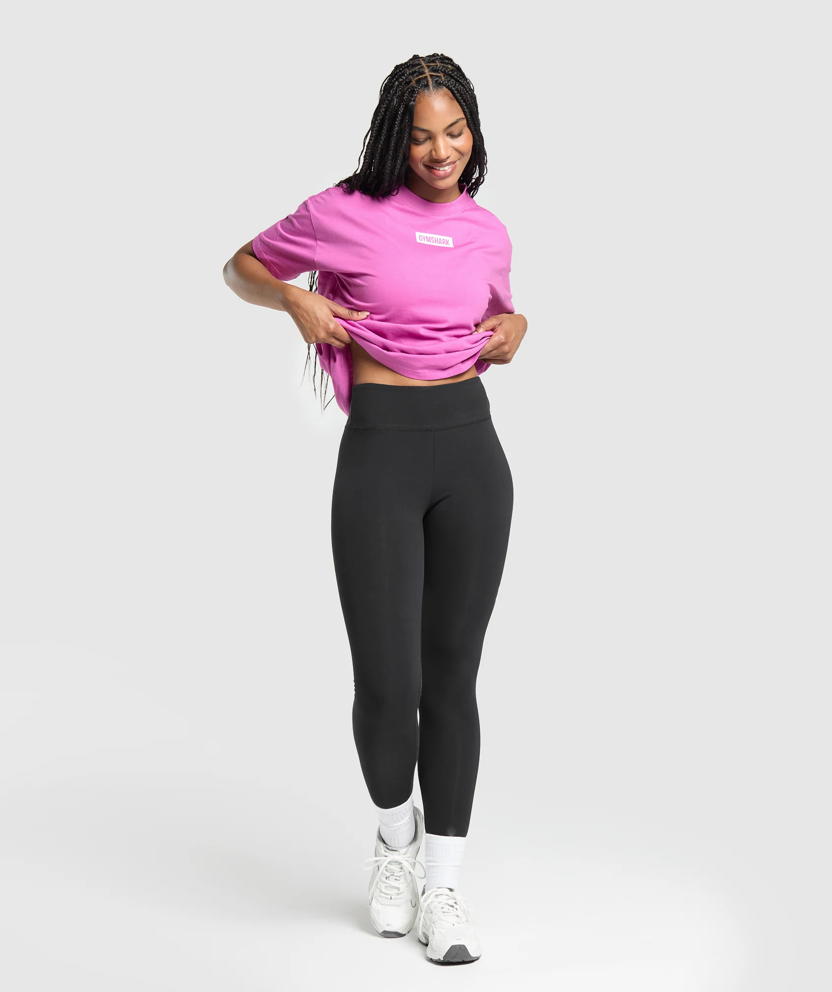 Gymshark Block Oversized T-Shirt - Shelly Pink - Image 4