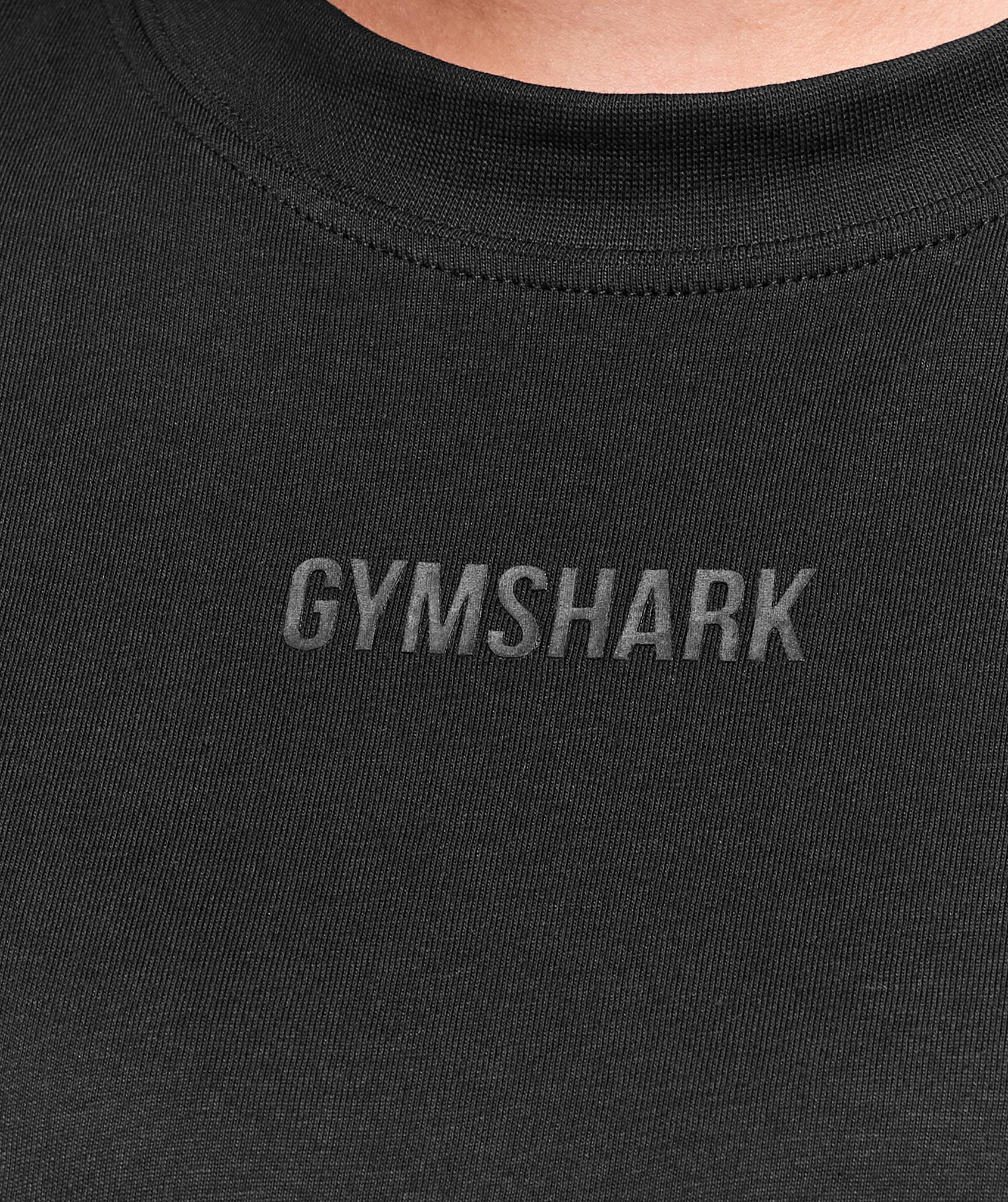 Gymshark Block Oversized T-Shirt - Black - Image 5