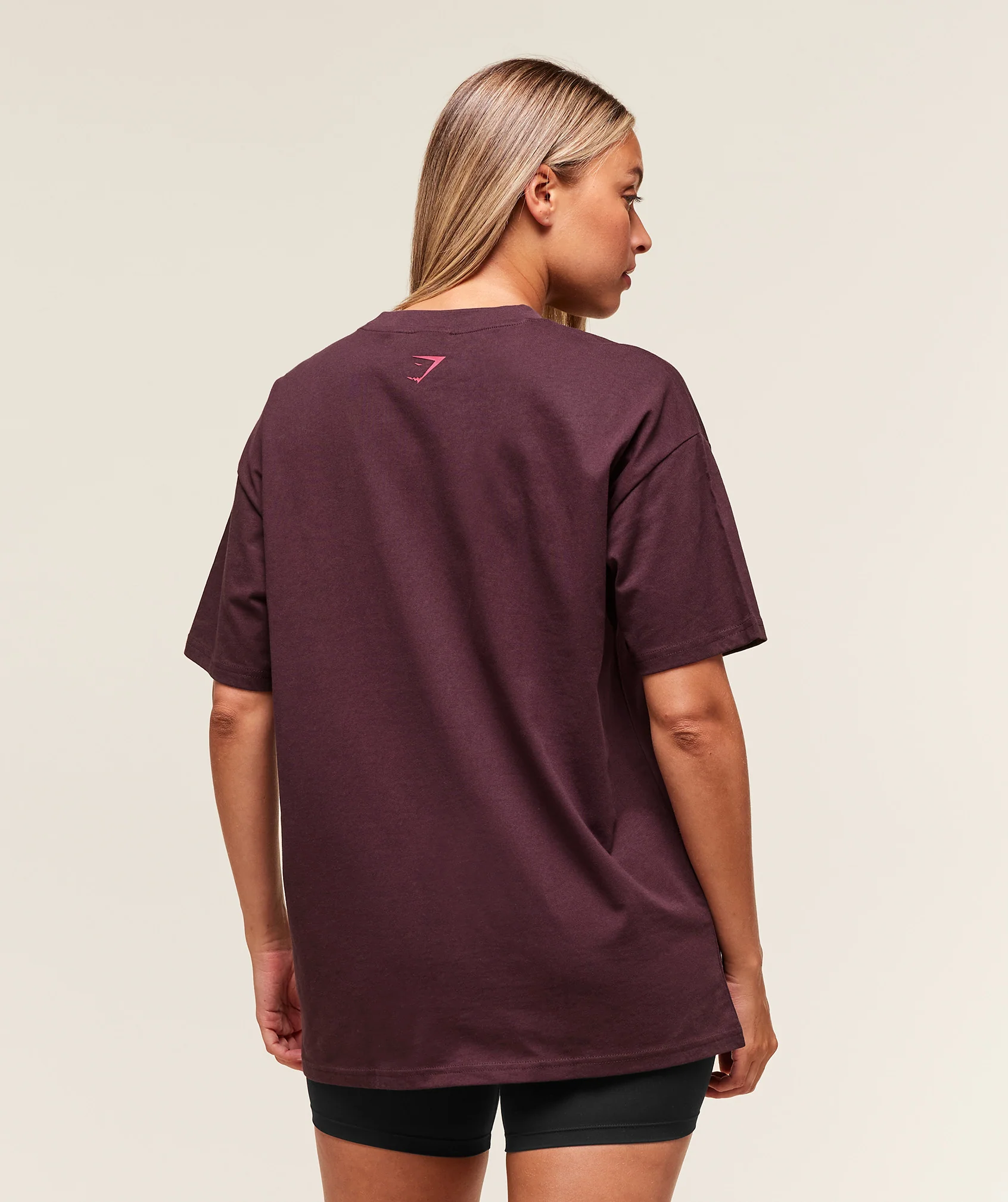 Gymshark Block Oversized T-Shirt - Cherry Purple - Image 2
