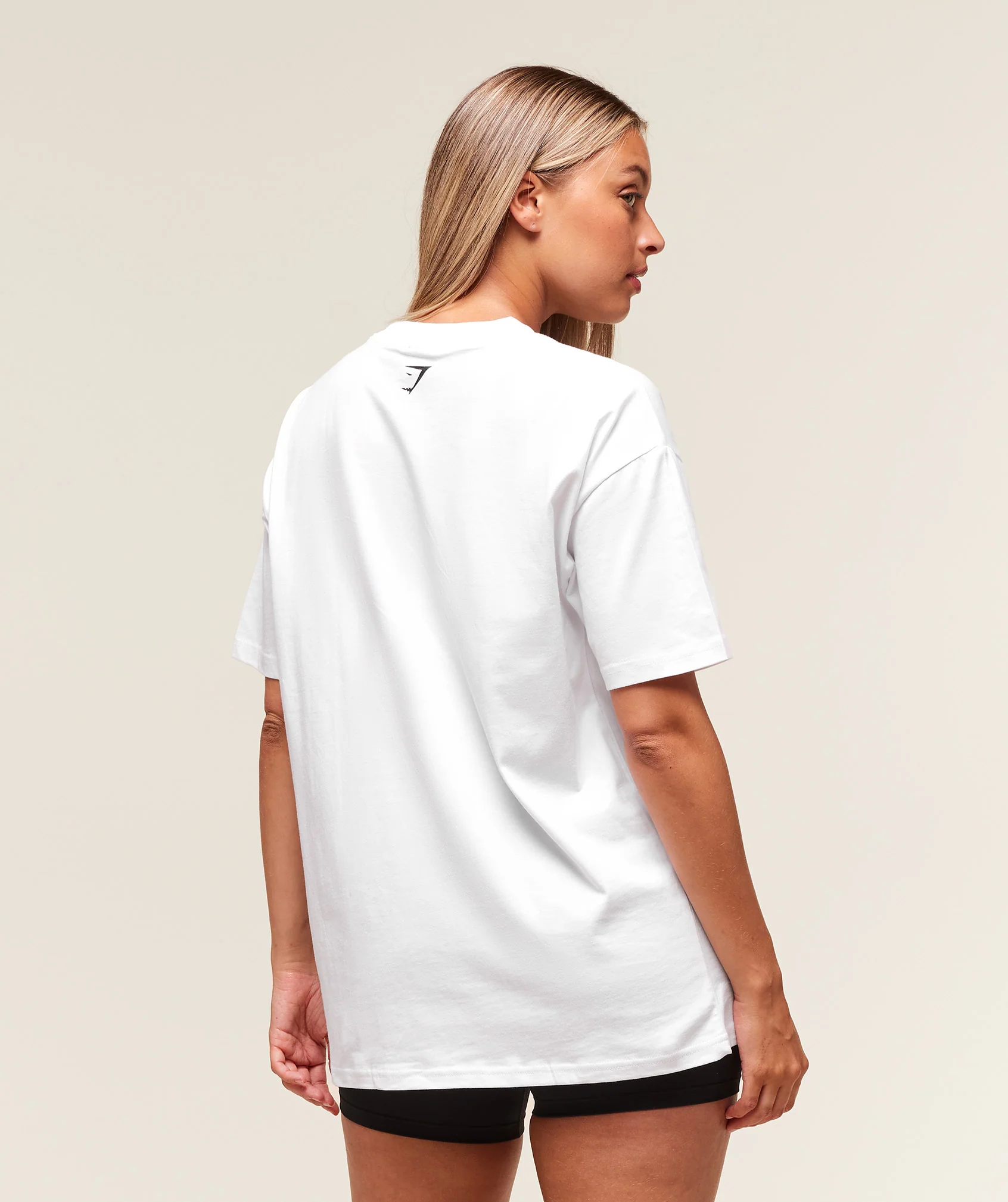 Gymshark Block Oversized T-Shirt - White - Image 2
