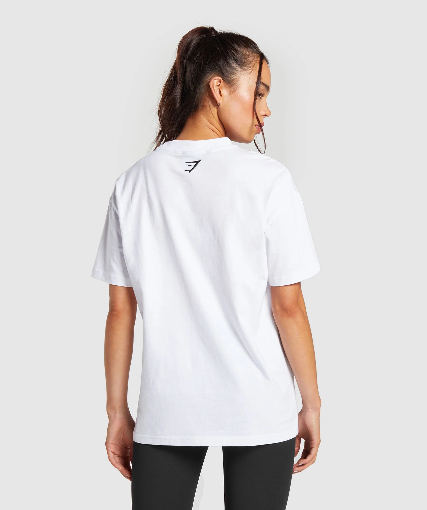 Gymshark Block Oversized T-Shirt - White - Image 2