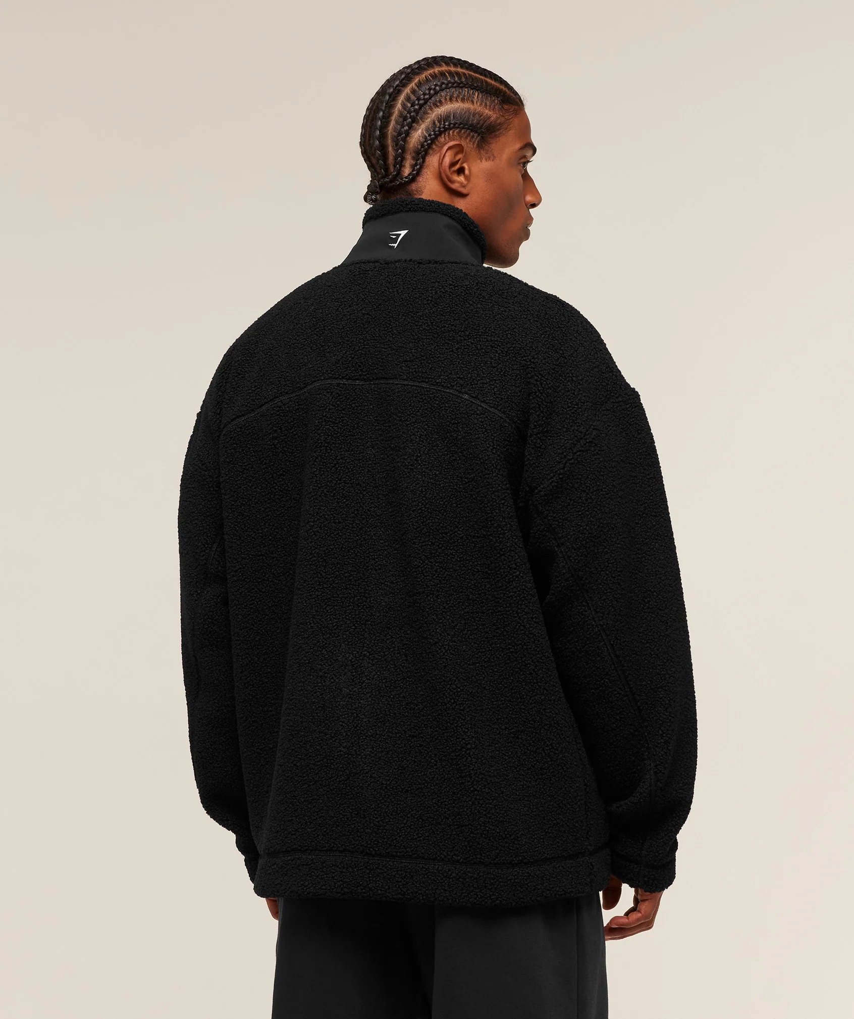 Gymshark Borg Zip Through Jacket - Black - Image 2