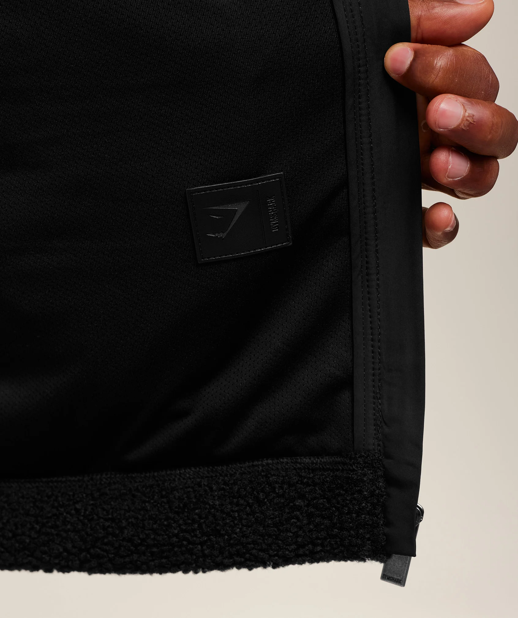 Gymshark Borg Zip Through Jacket - Black - Image 6