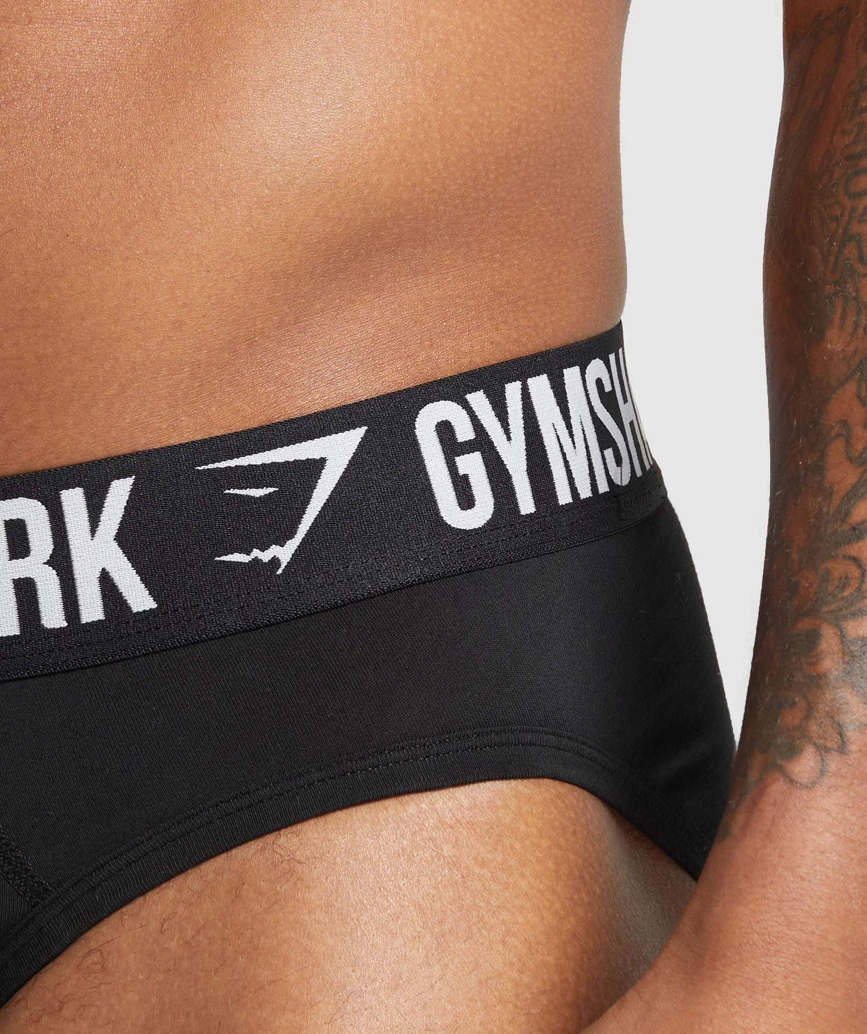 Gymshark Brief 3PK - Denim Grey/Titanium Blue/Black - Image 6
