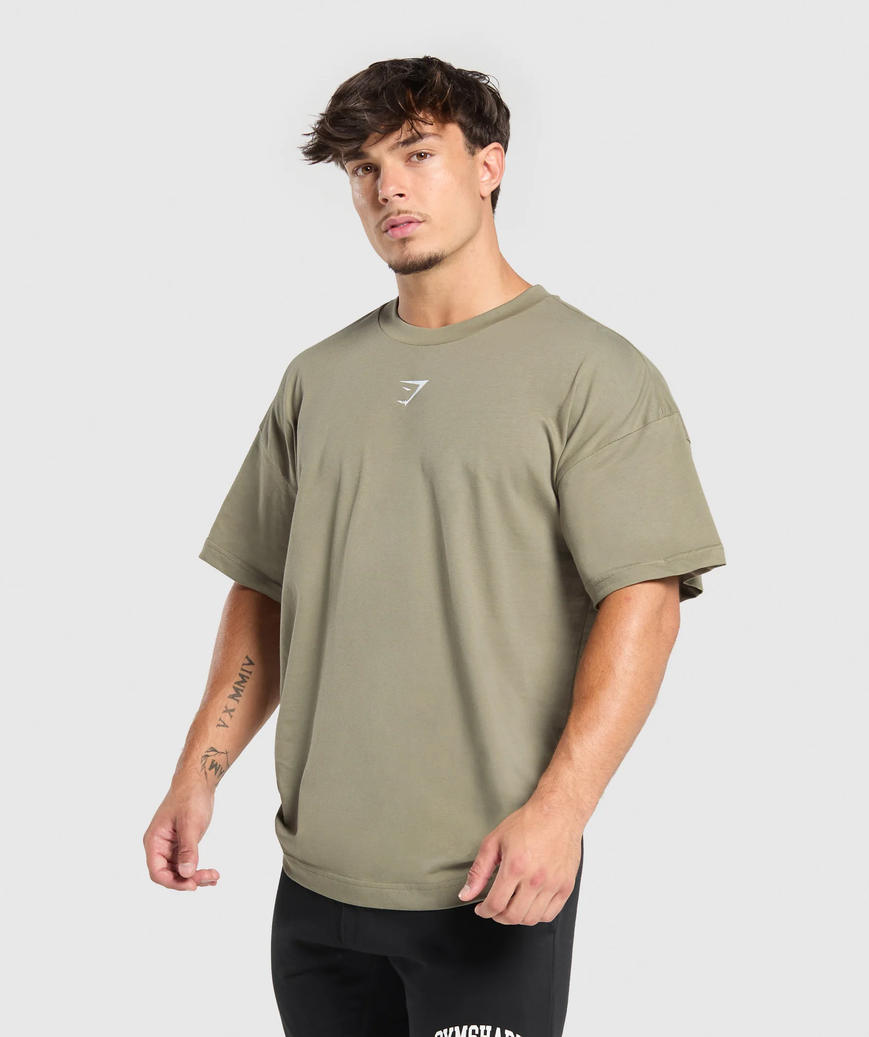 Gymshark Build Your Legacy Graphic T-Shirt - Utility Green - Image 3