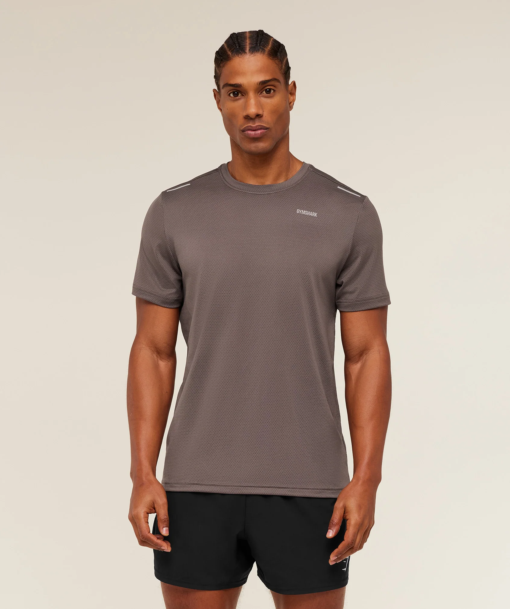 Gymshark Built For More T-Shirt - Cool Brown - Image 4