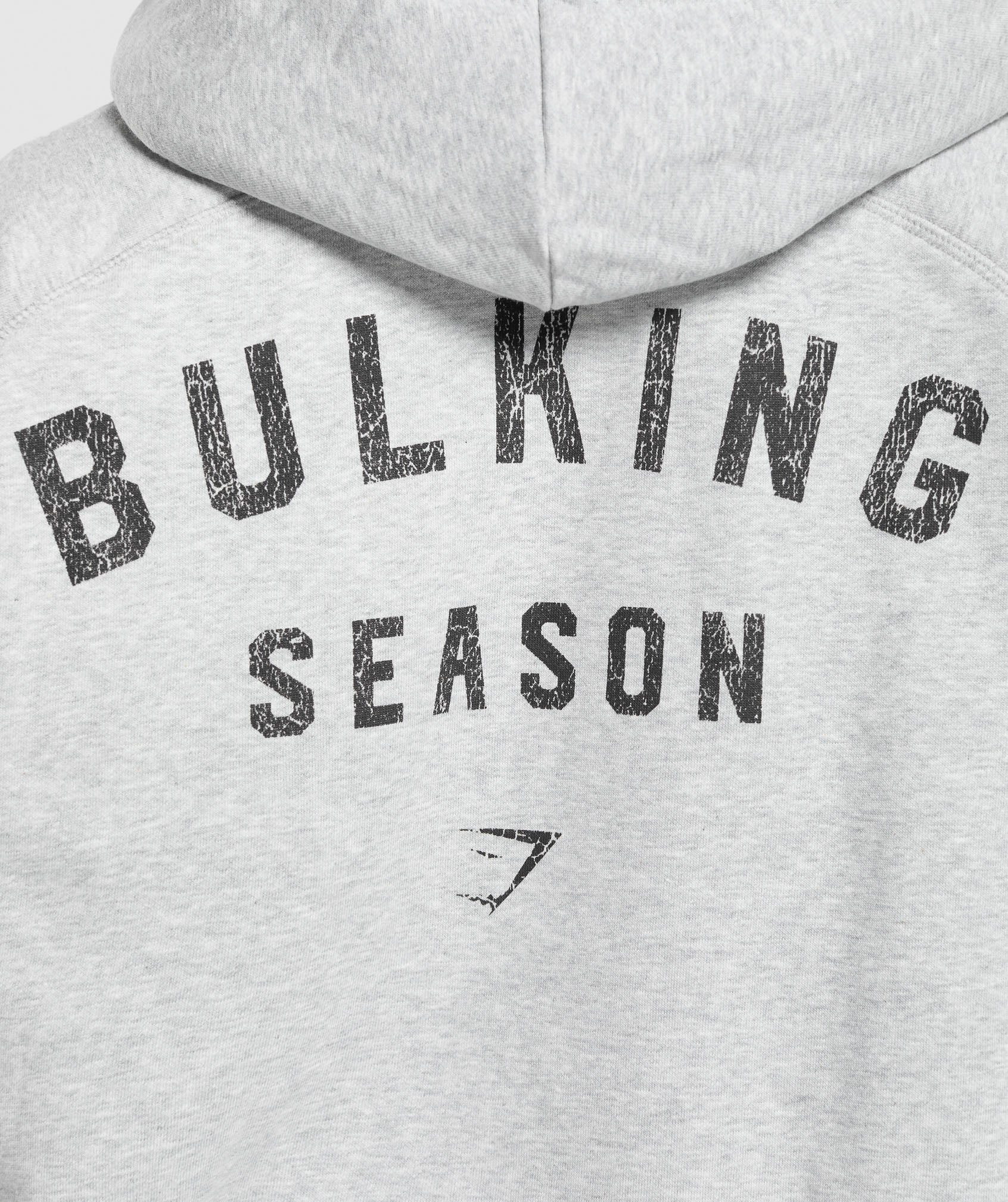 Gymshark Bulking Season Brushed Hoodie - Light Grey Marl - Image 5