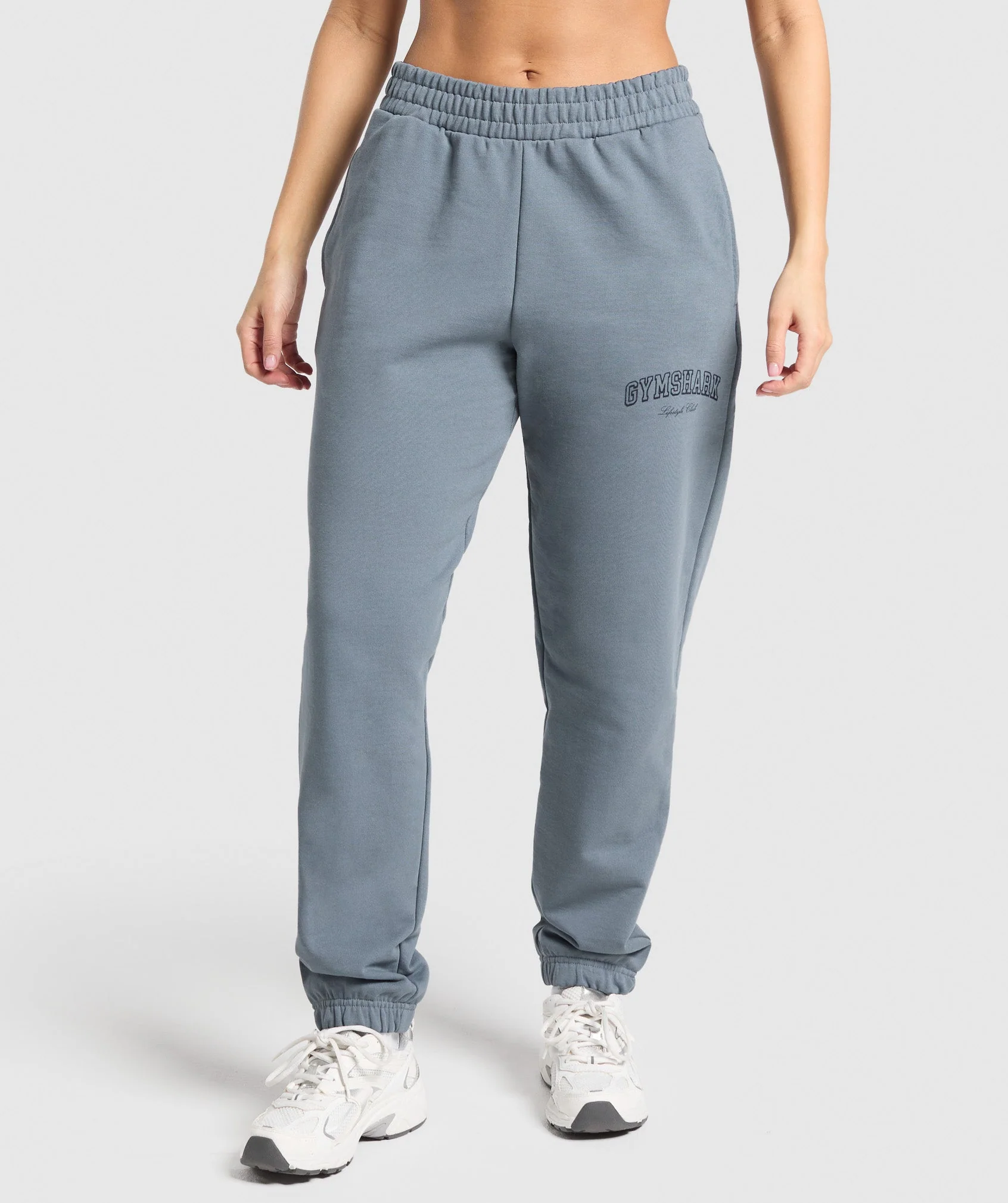 Gymshark Collegiate Joggers - Iron Blue