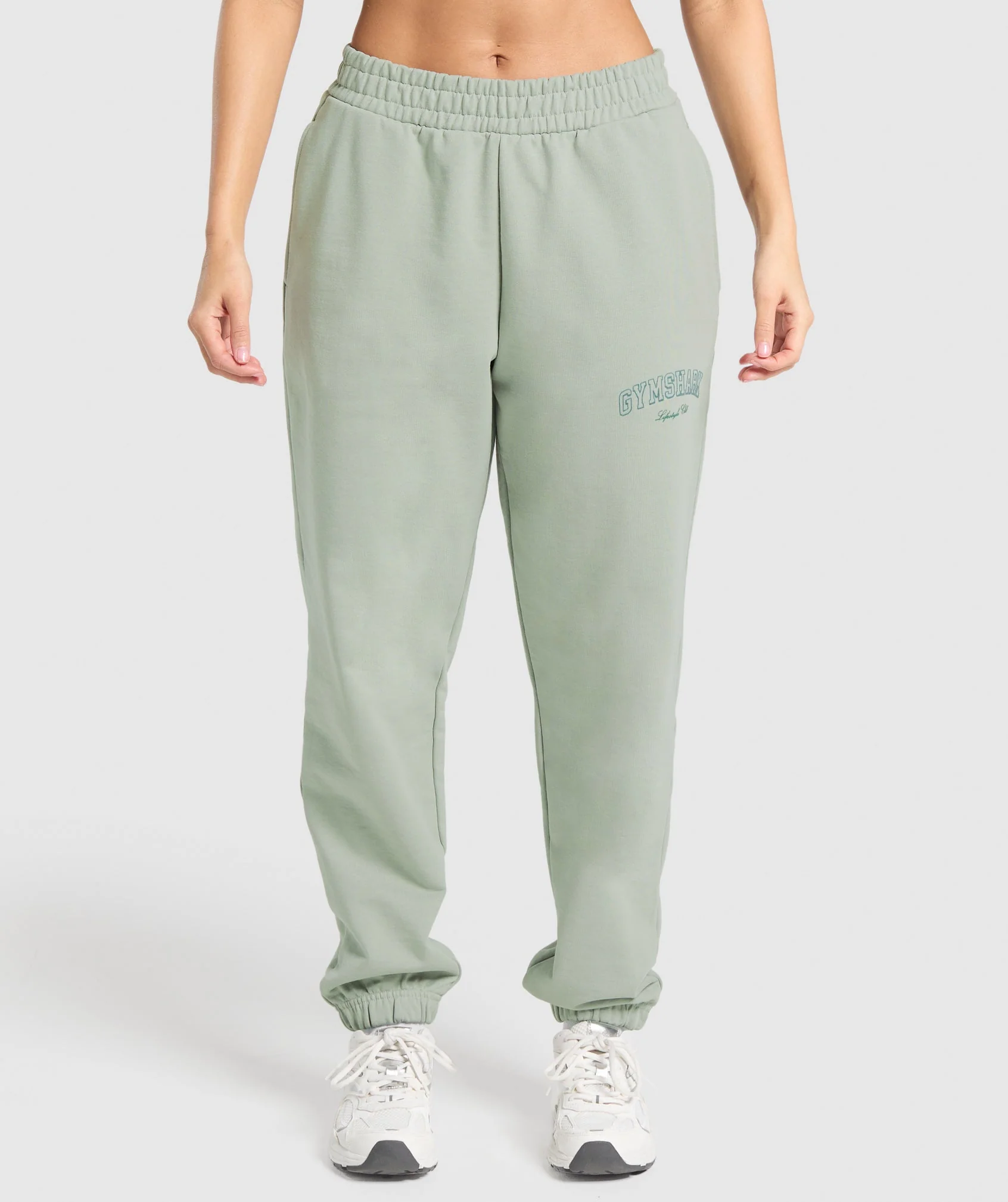 Gymshark Collegiate Joggers - Stone Grey