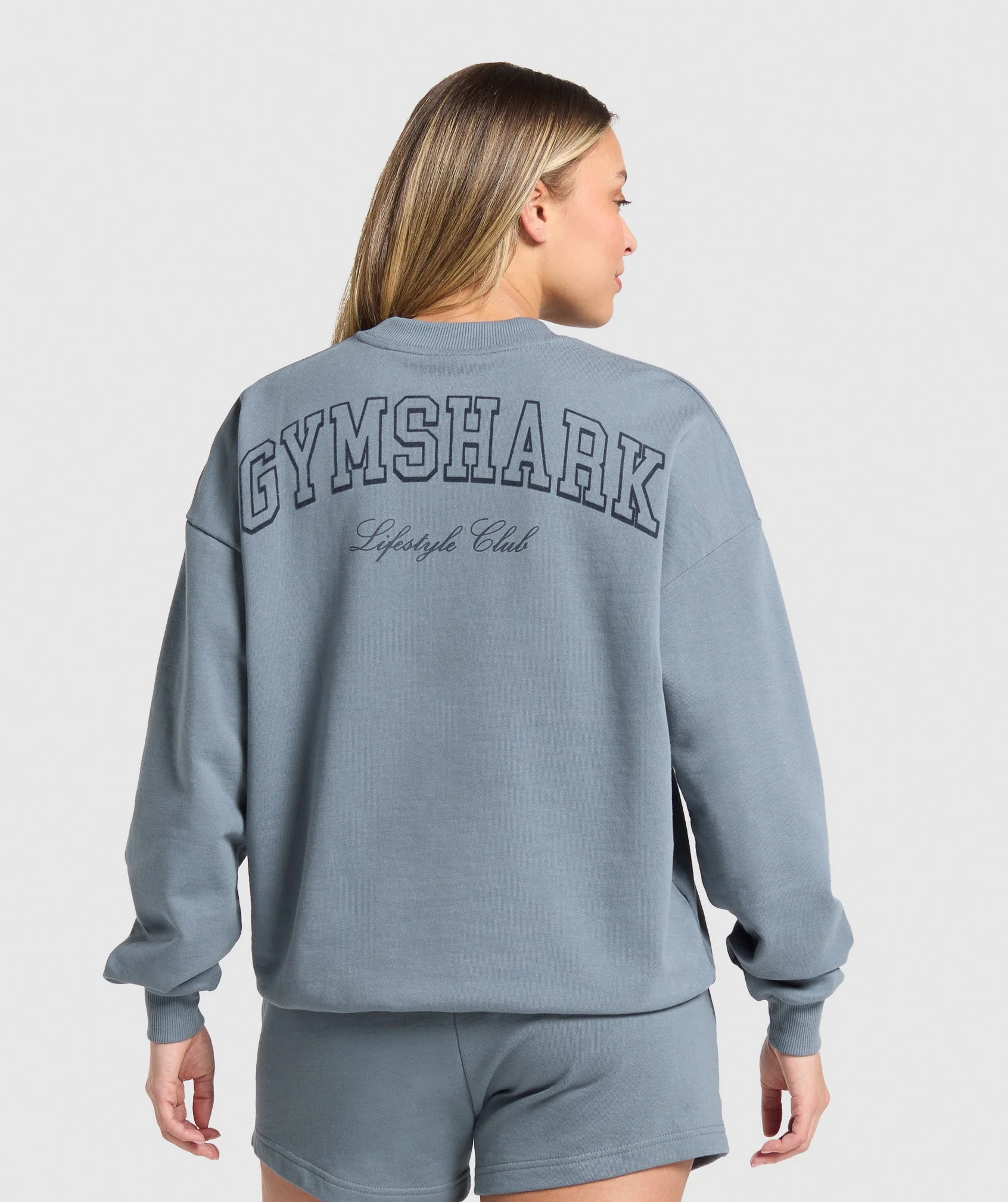 Gymshark Collegiate Sweatshirt - Iron Blue