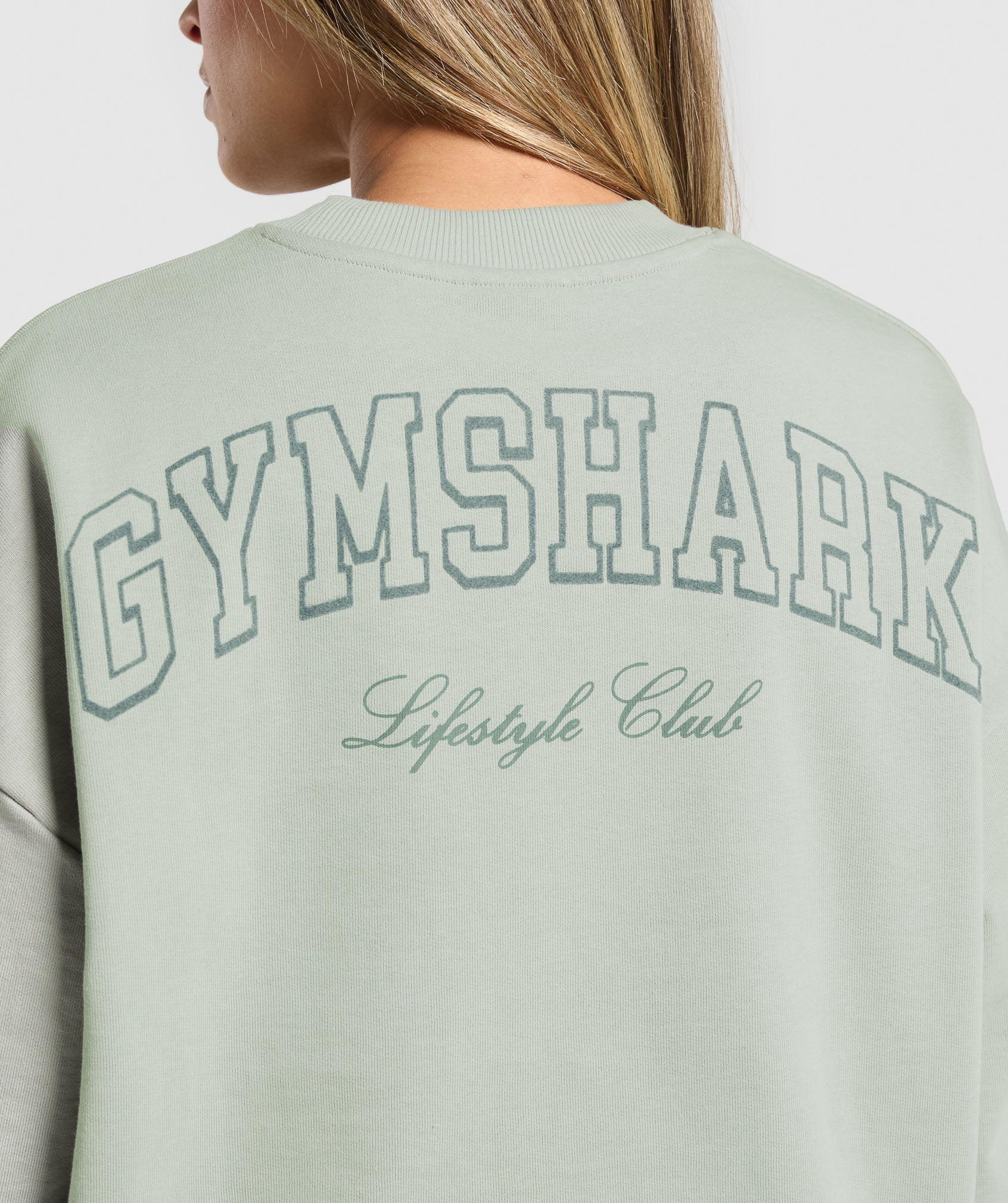 Gymshark Collegiate Sweatshirt - Stone Grey - Image 5