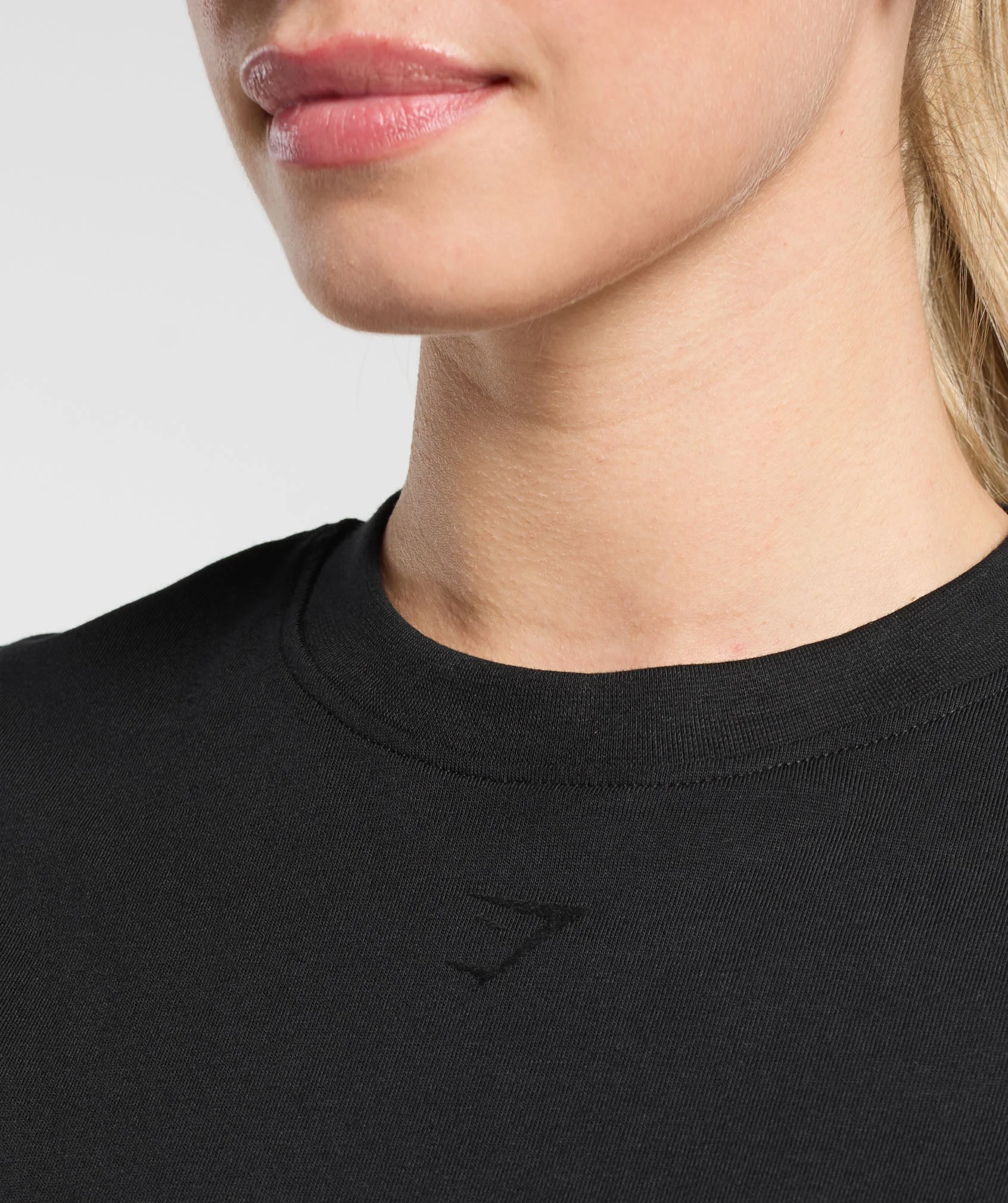 Gymshark Collegiate Oversized T-Shirt - Black - Image 5