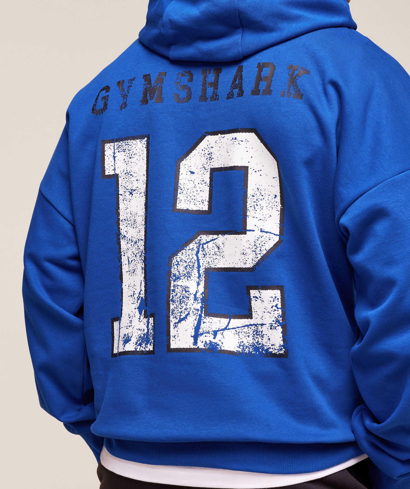 Gymshark Collegiate Graphic Hoodie - Athletic Blue - Image 5
