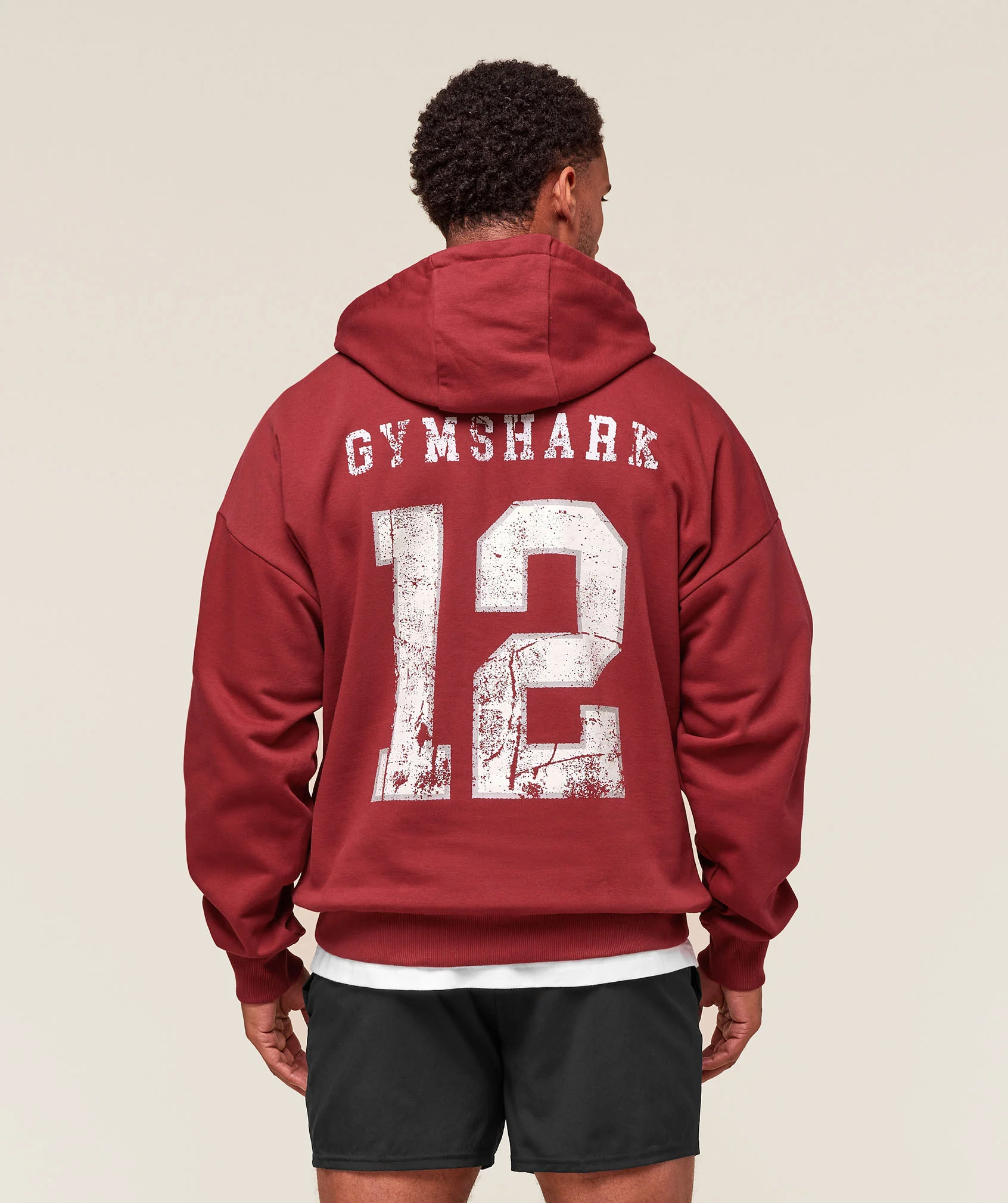 Gymshark Collegiate Graphic Hoodie - Athletic Burgundy