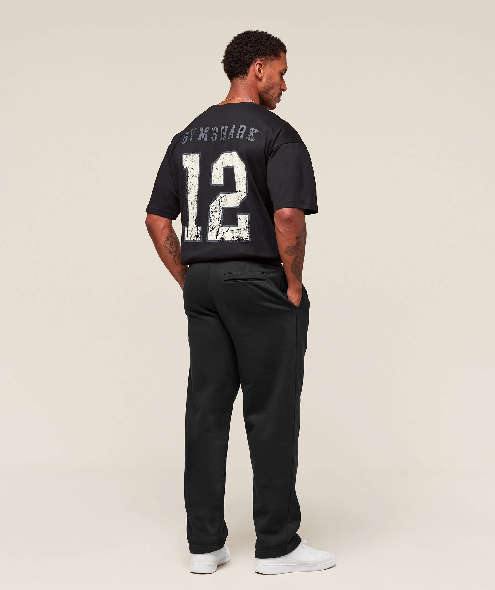 Gymshark Collegiate Graphic T-shirt - Black - Image 6