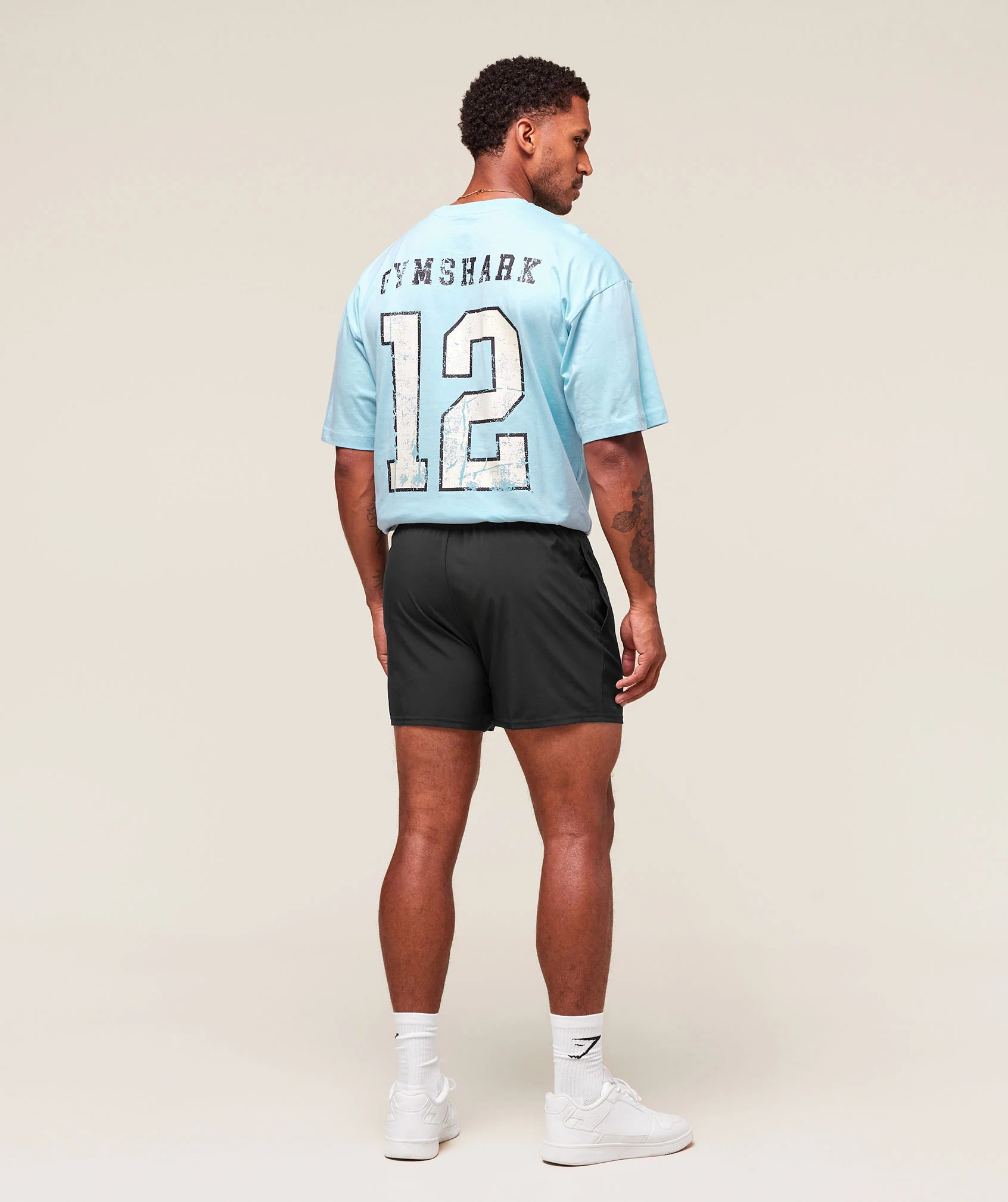 Gymshark Collegiate Graphic T-shirt - Athletic Light Blue - Image 6