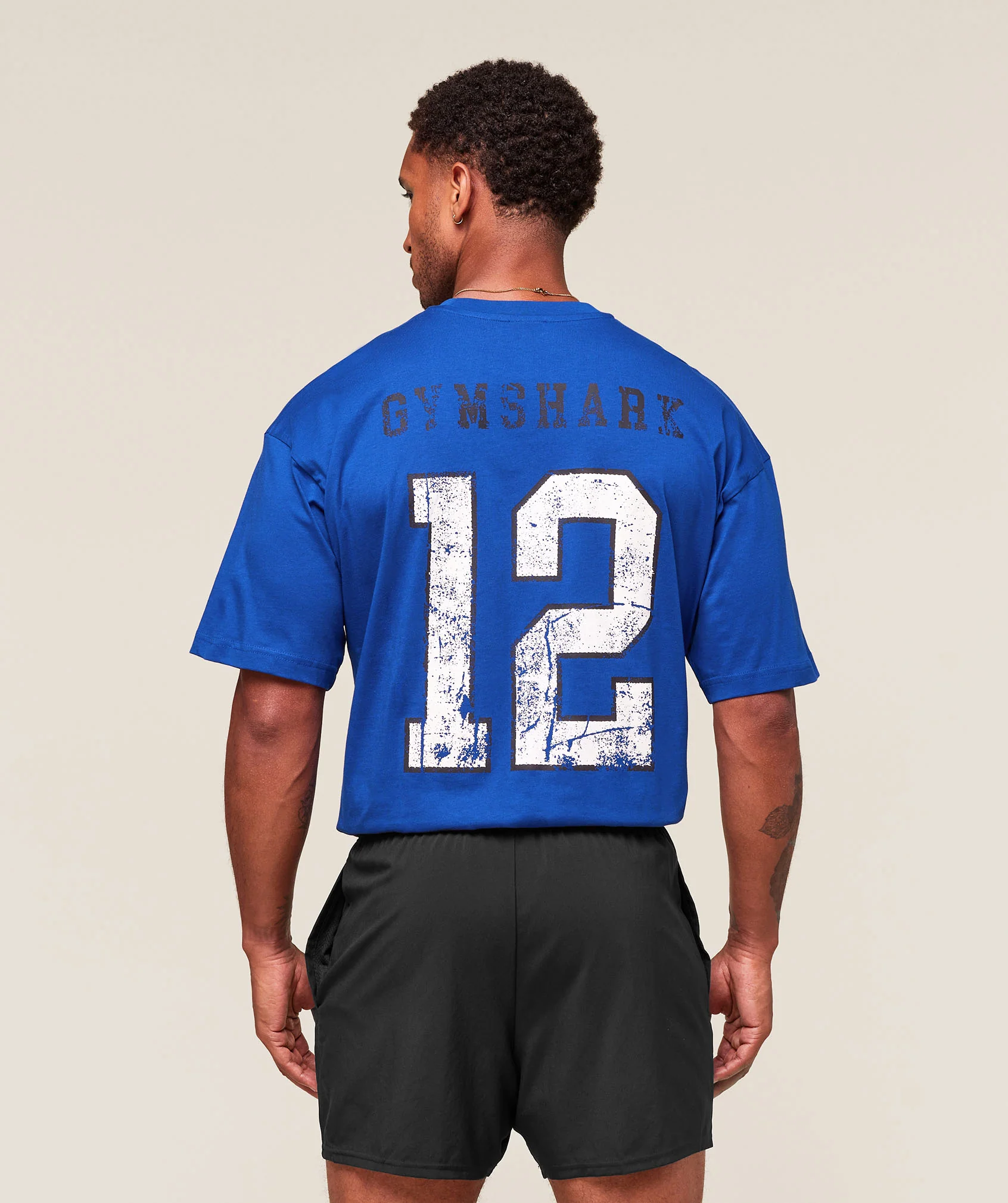 Gymshark Collegiate Graphic T-shirt - Athletic Blue