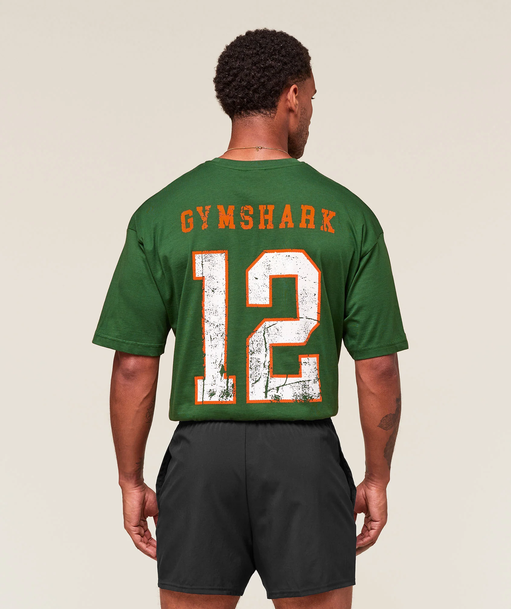 Gymshark Collegiate Graphic T-shirt - Athletic Green