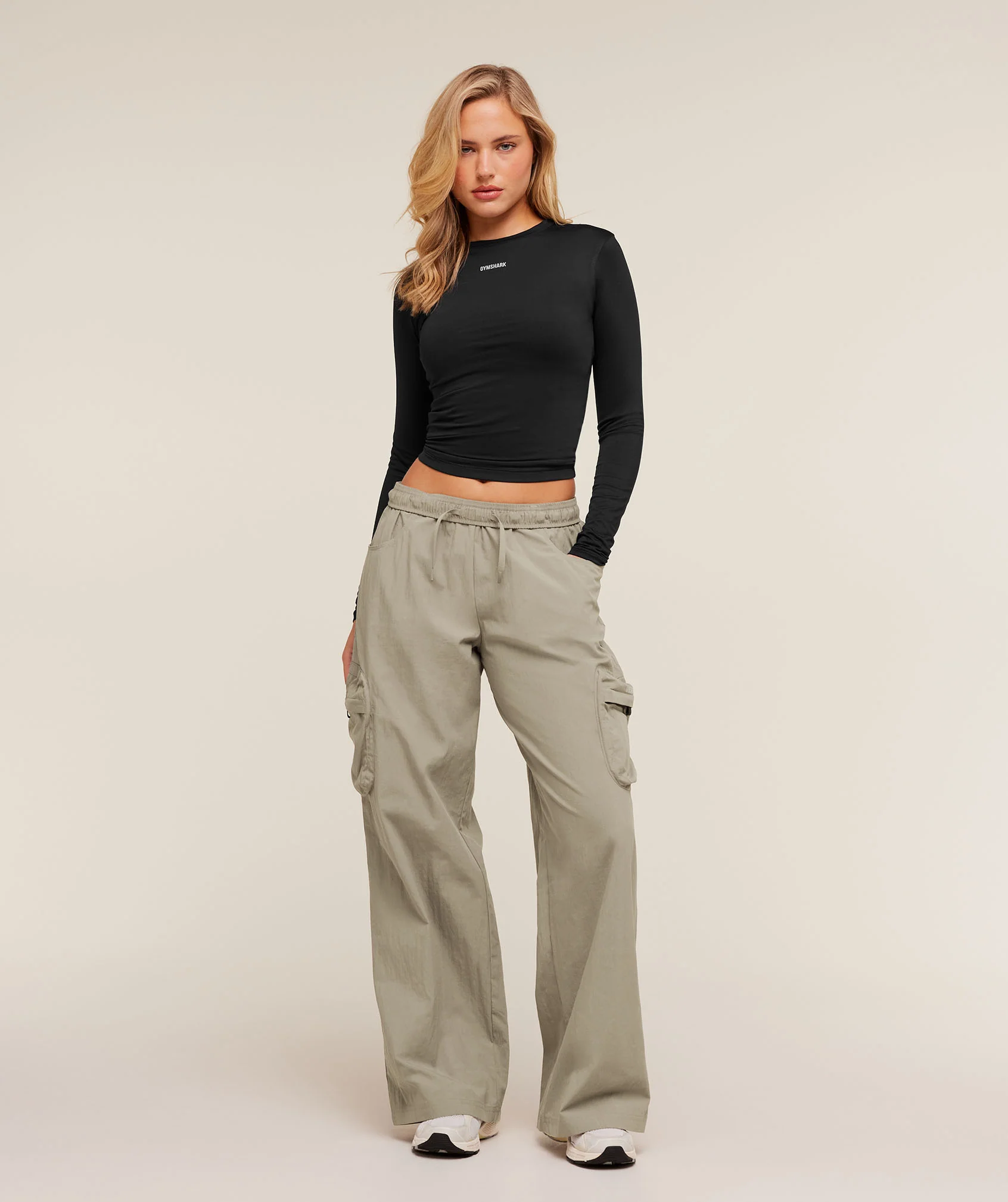 Gymshark Cargo Pants - Linen Brown - Image 6