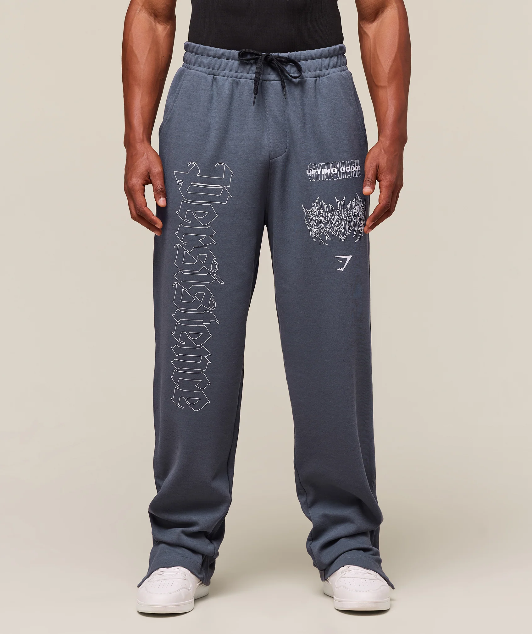 Gymshark Carlos Belcast x Rest Day Track Pants - Titanium Blue - Image 2