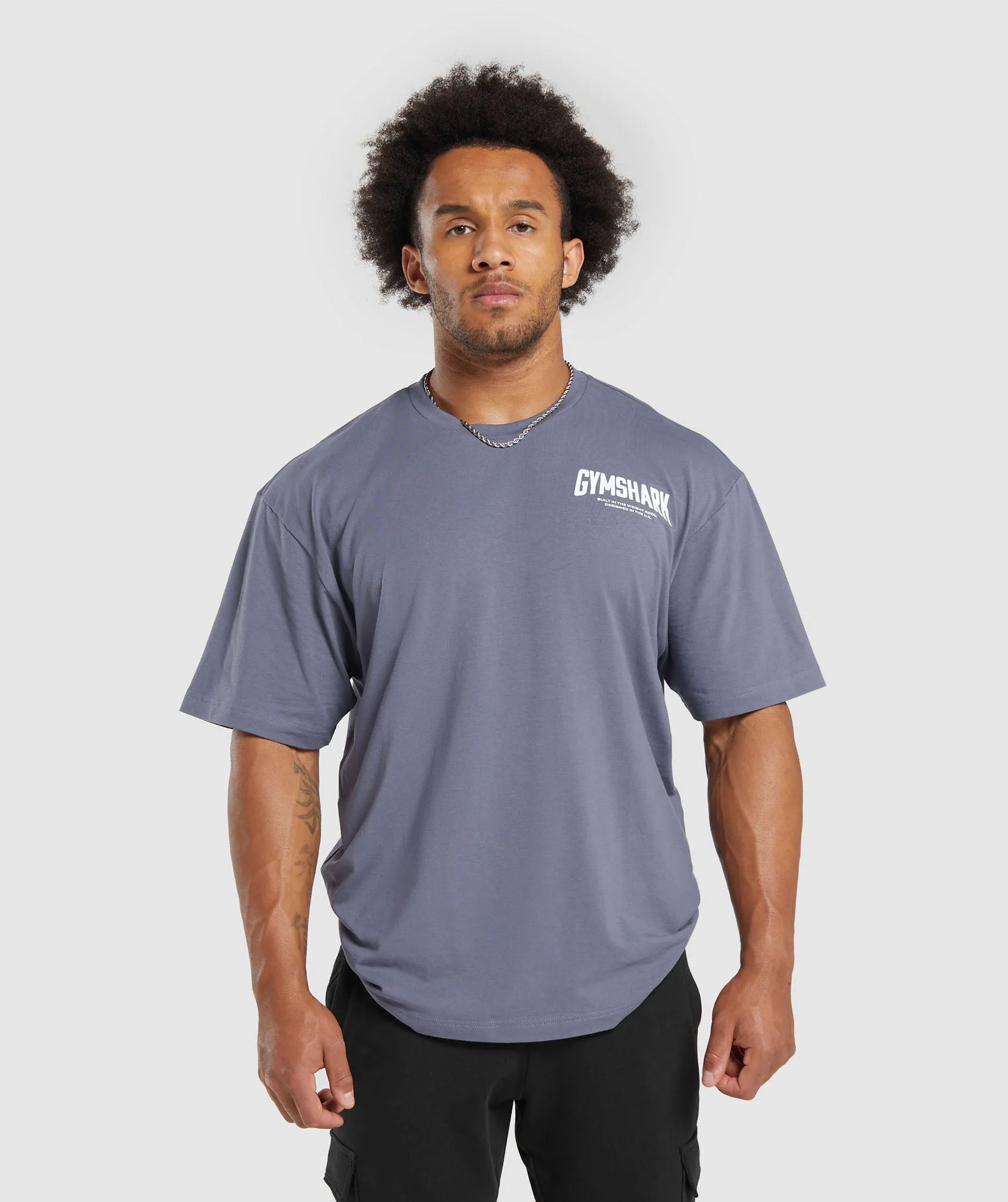 Gymshark Cartoon Lifting T-Shirt - Dewberry Purple - Image 2