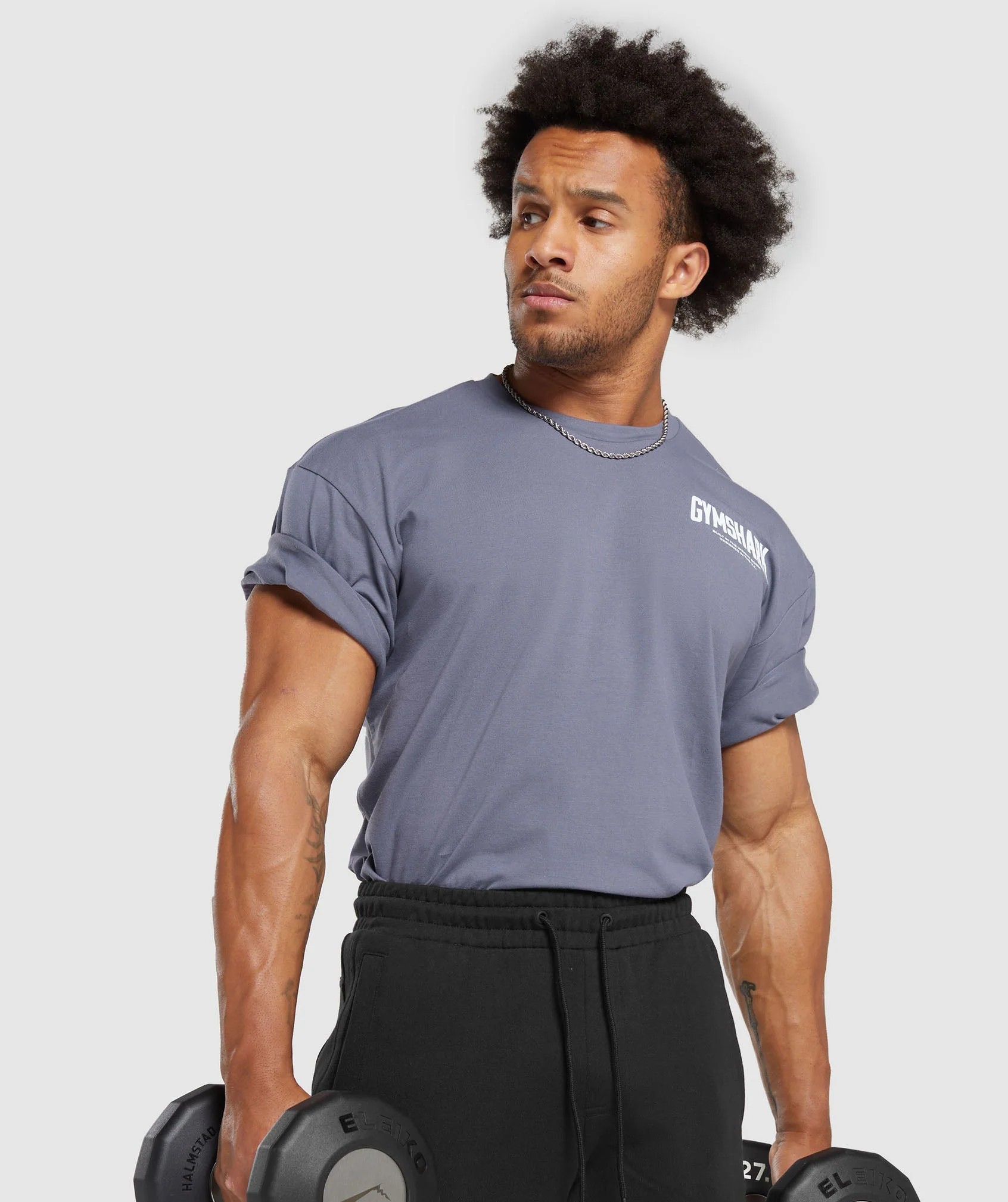 Gymshark Cartoon Lifting T-Shirt - Dewberry Purple - Image 7