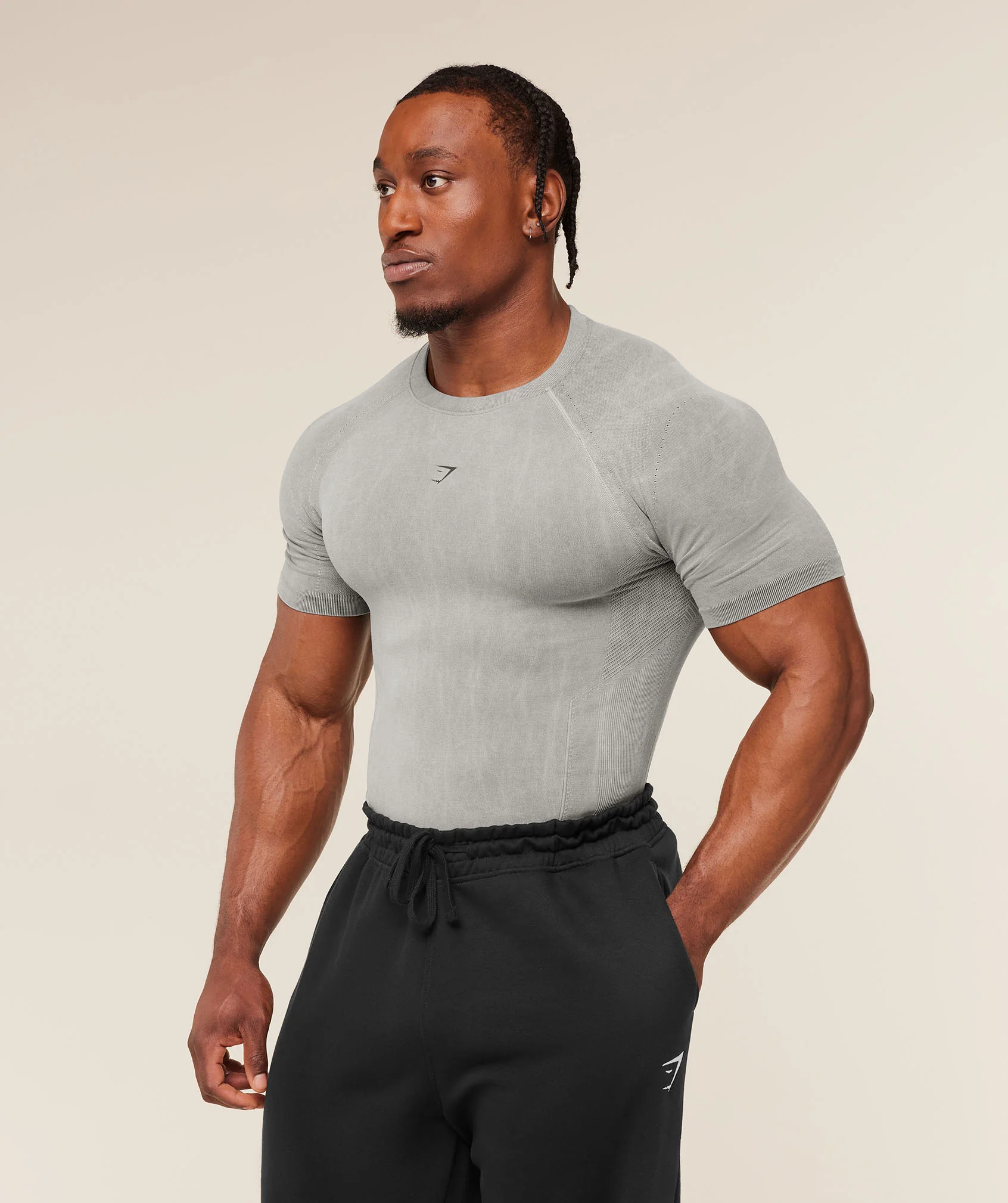 Gymshark Charge T-Shirt - Black/Wash - Image 3