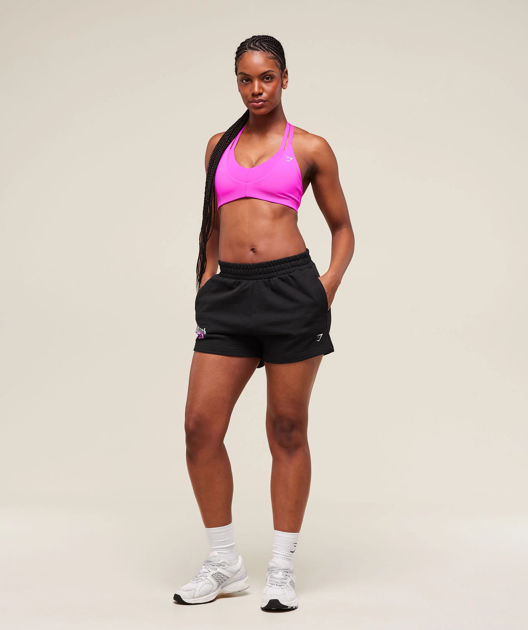 Gymshark Cherry Graphic Shorts - Black - Image 3