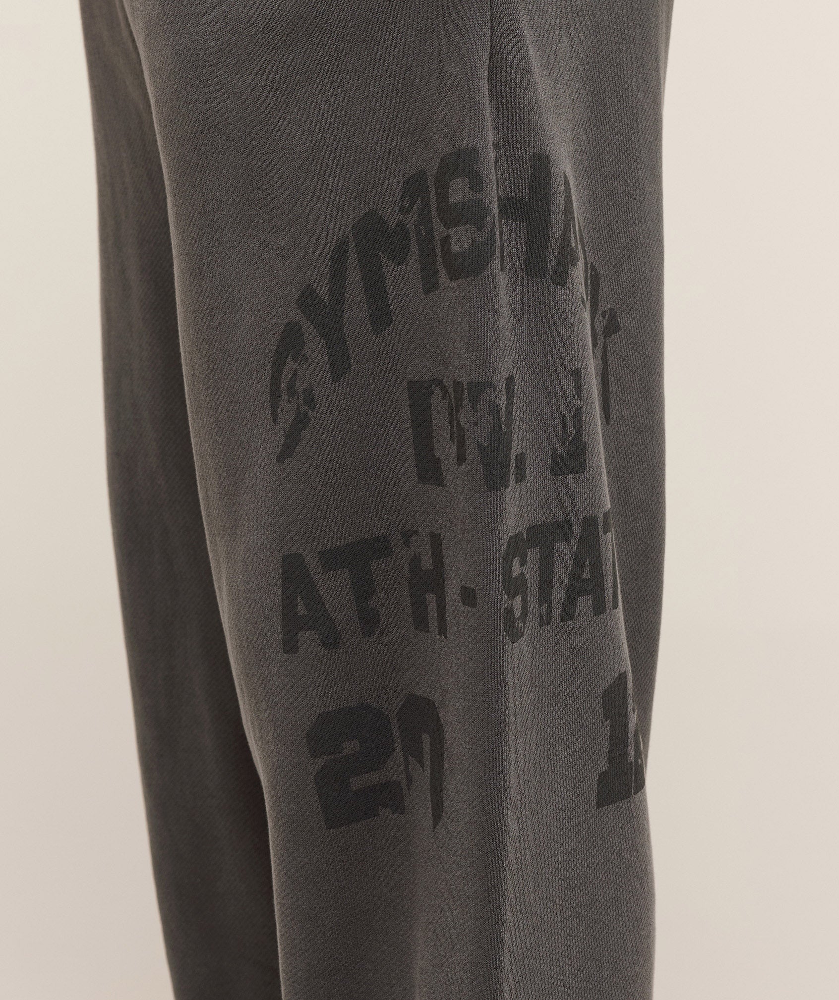 Gymshark Collegiate Washed Wide Leg Joggers - Asphalt Grey - Image 4