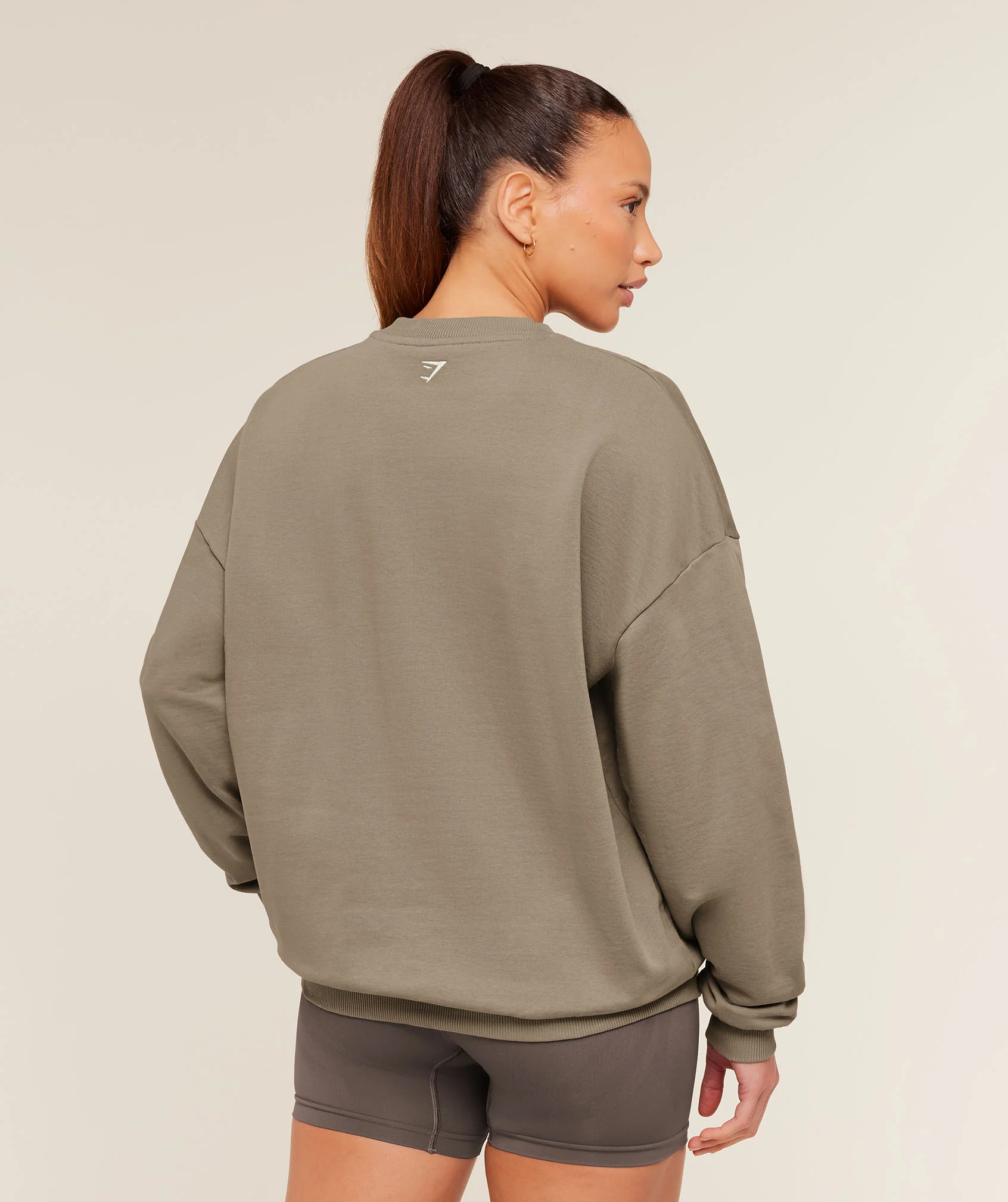 Gymshark Collegiate Graphic Crew Neck Pullover - Lifestyle Brown - Image 3