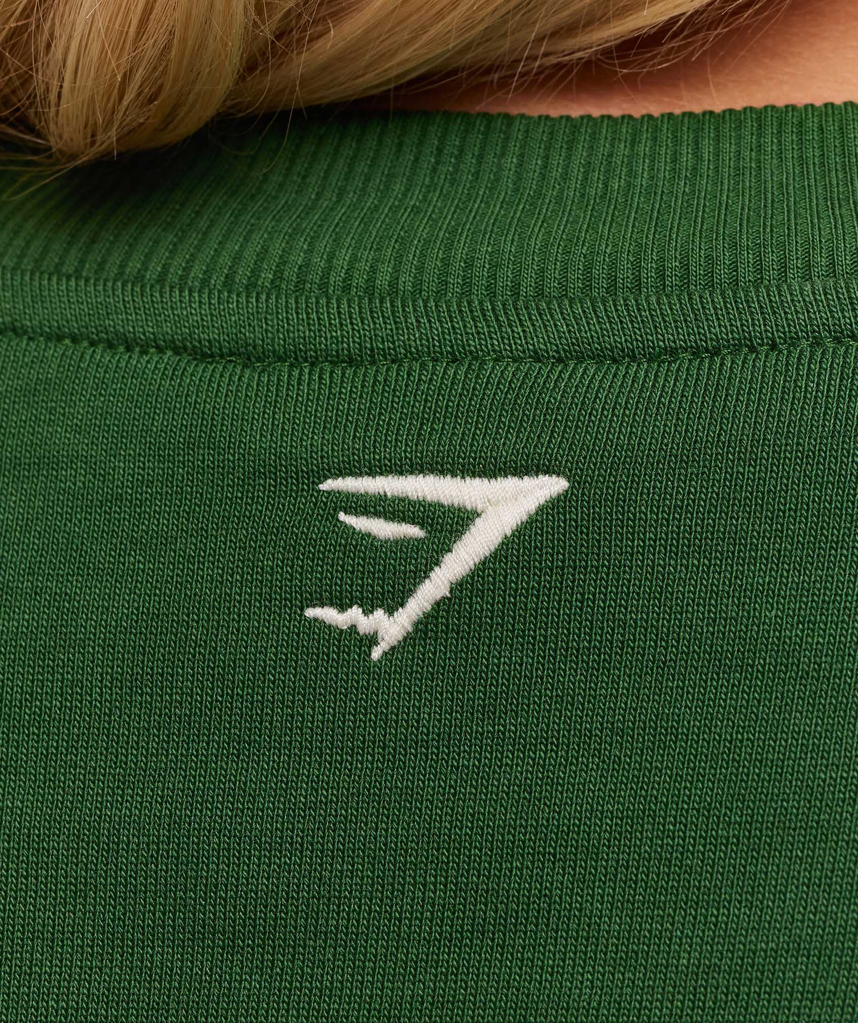 Gymshark Collegiate Graphic Crew Neck Pullover - Athletic Green - Image 5