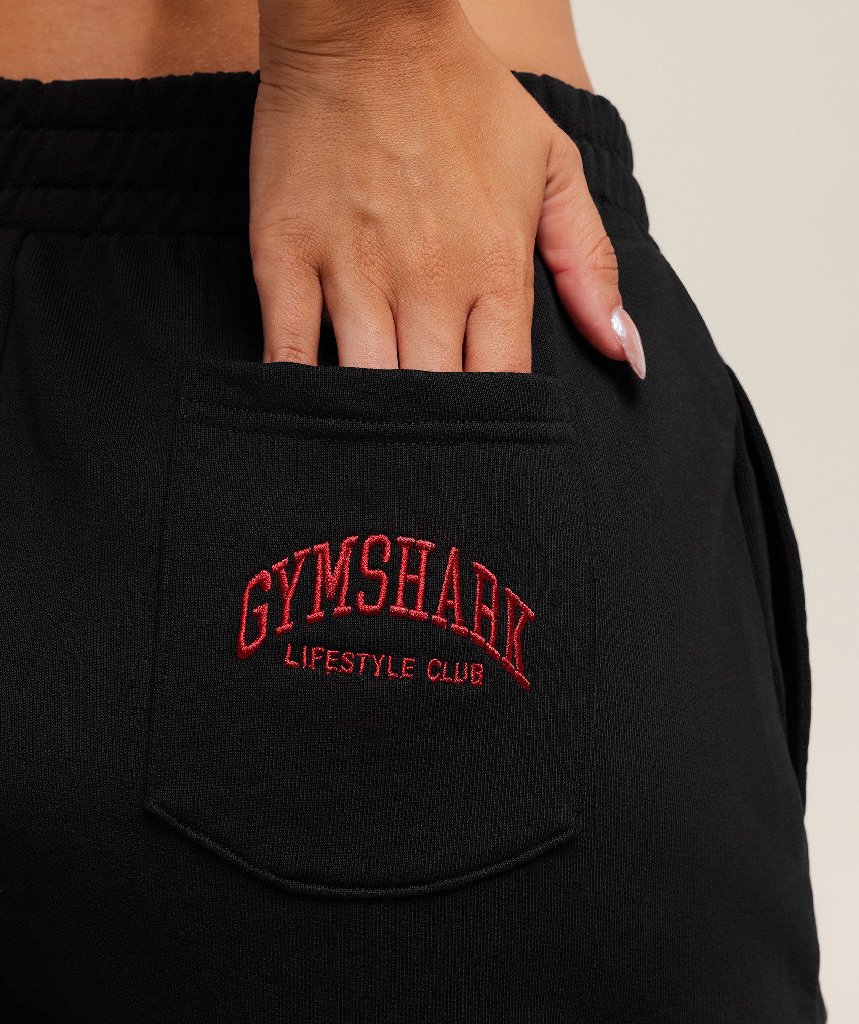 Gymshark Collegiate Graphic Shorts - Black - Image 5