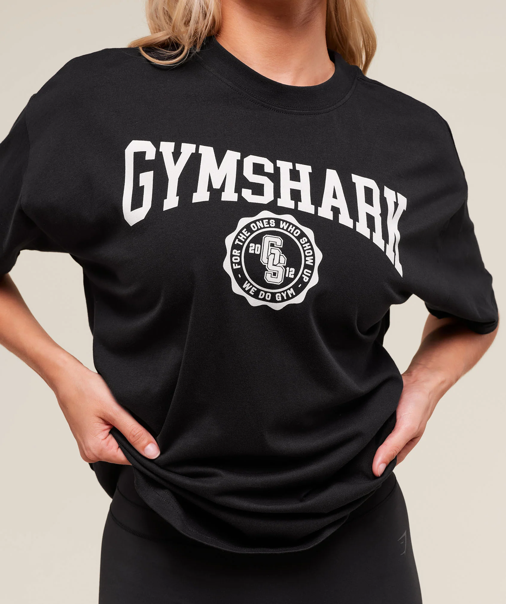 Gymshark Collegiate Graphic T-Shirt - Black - Image 4
