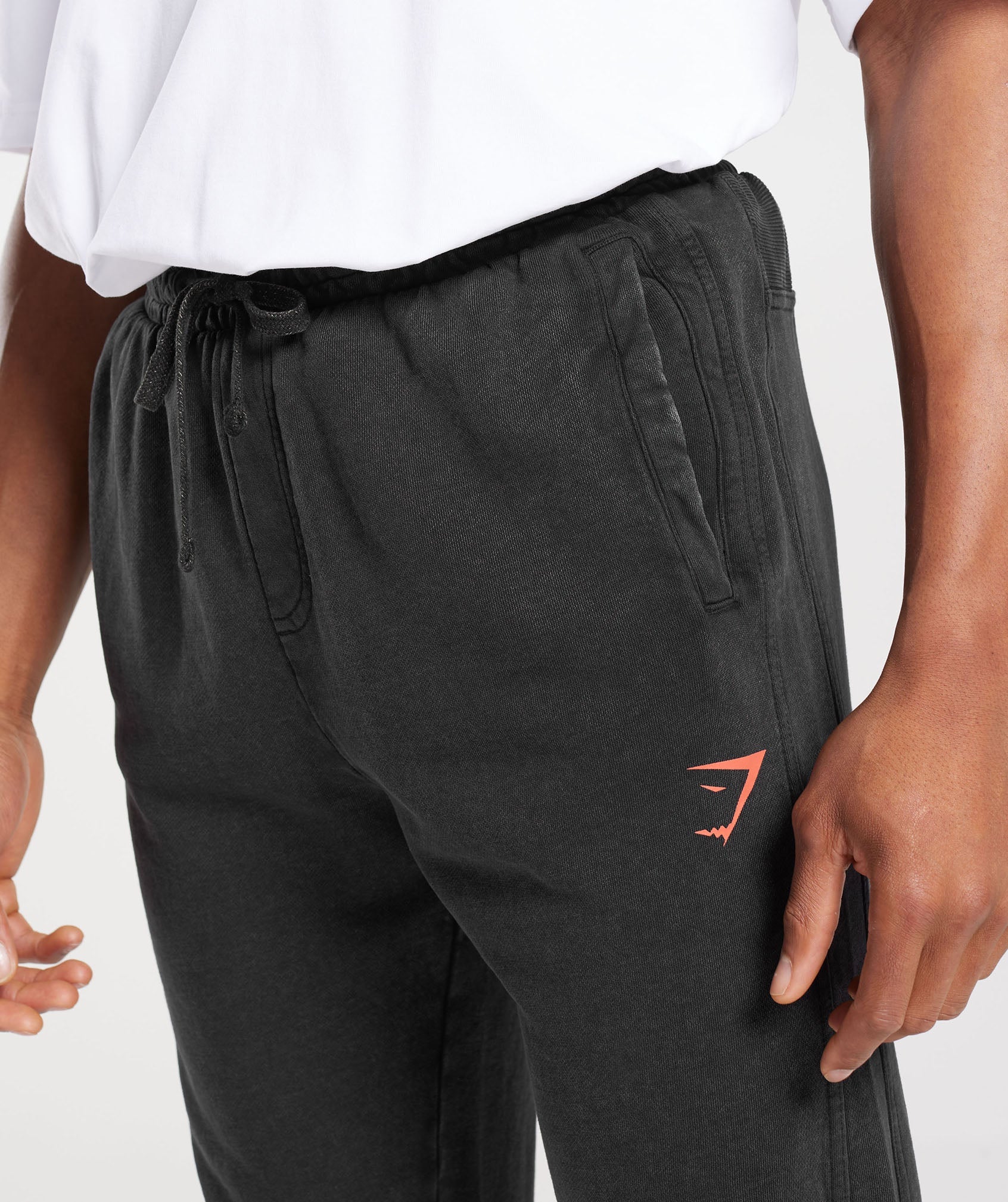 Gymshark Collegiate Joggers - Black/Acid Wash - Image 5