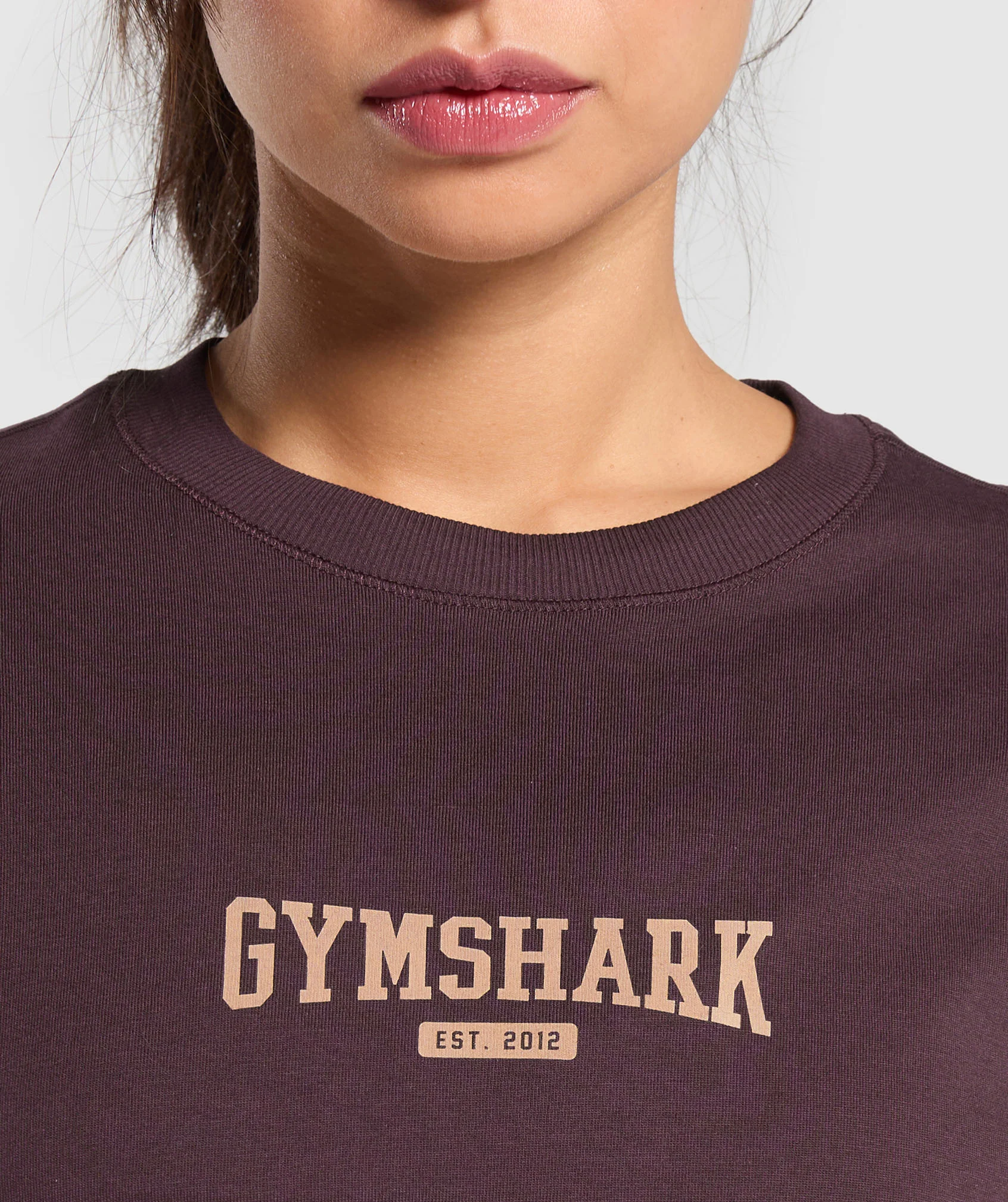 Gymshark Collegiate Lifestyle Long Sleeve Top - Depth Purple - Image 6